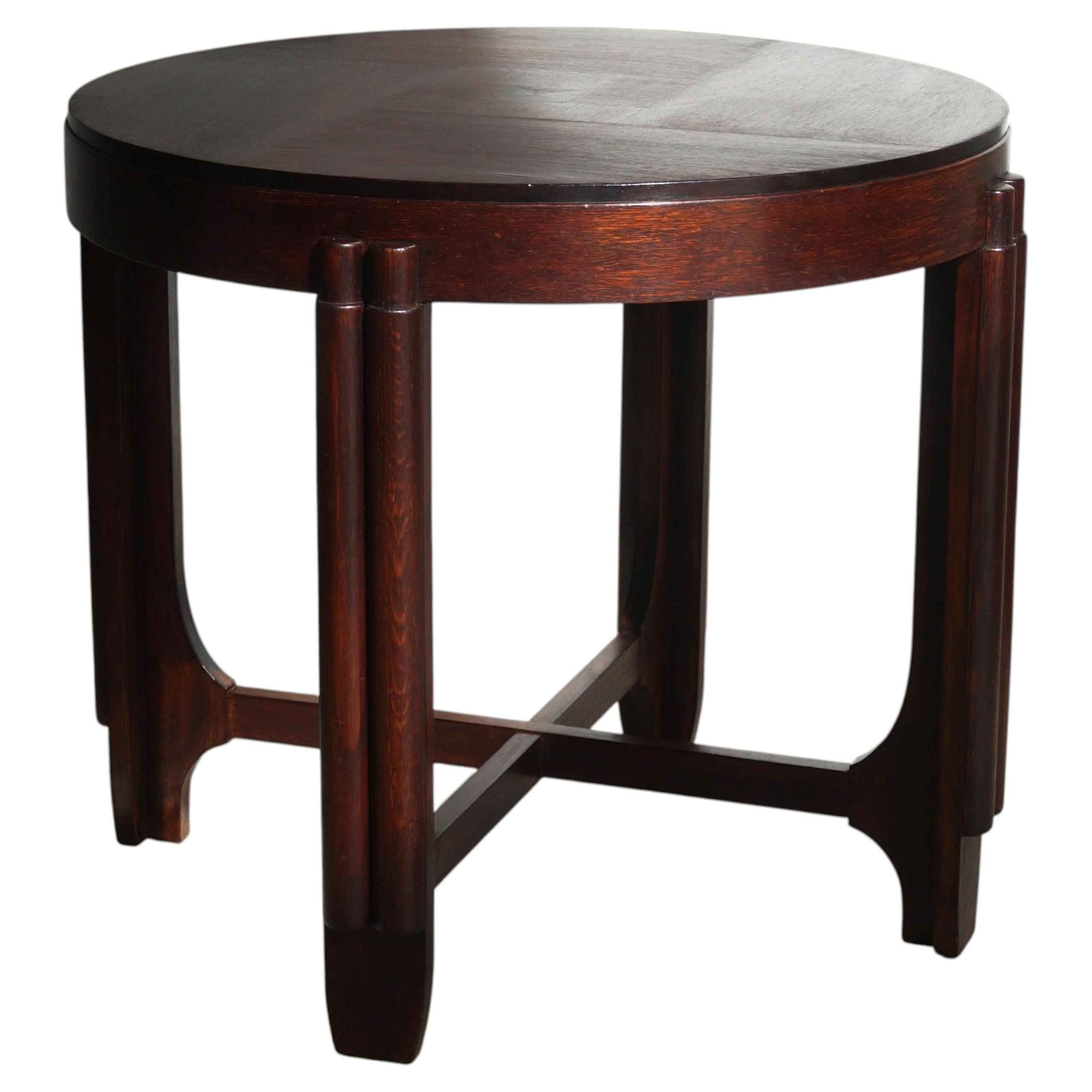 Table d'appoint Art déco hollandais de l'école d'Amsterdam, 1920