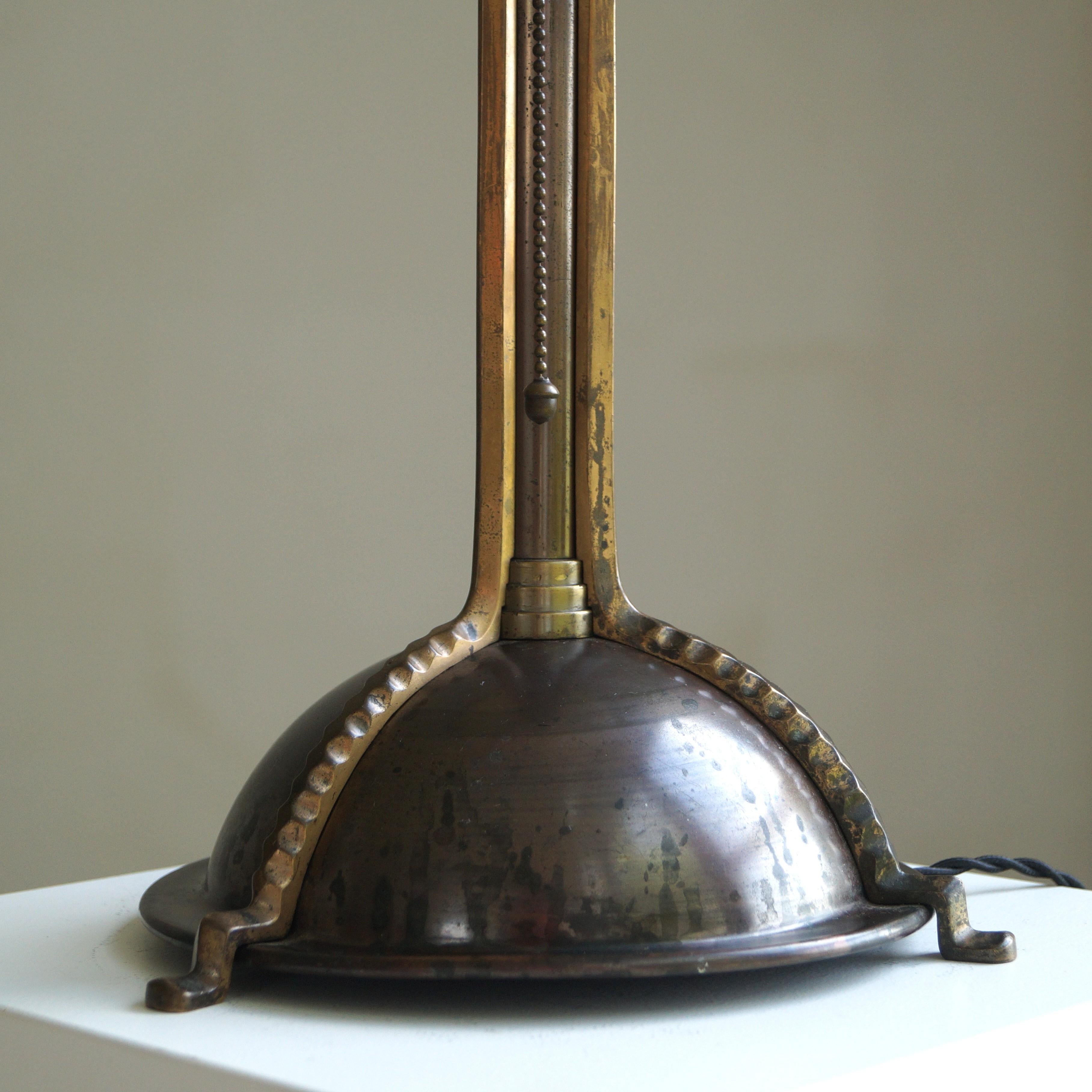 Lámpara de sobremesa holandesa Art Déco de la Escuela de Ámsterdam de Winkelman & Van der Bijl, años 20 en venta 10