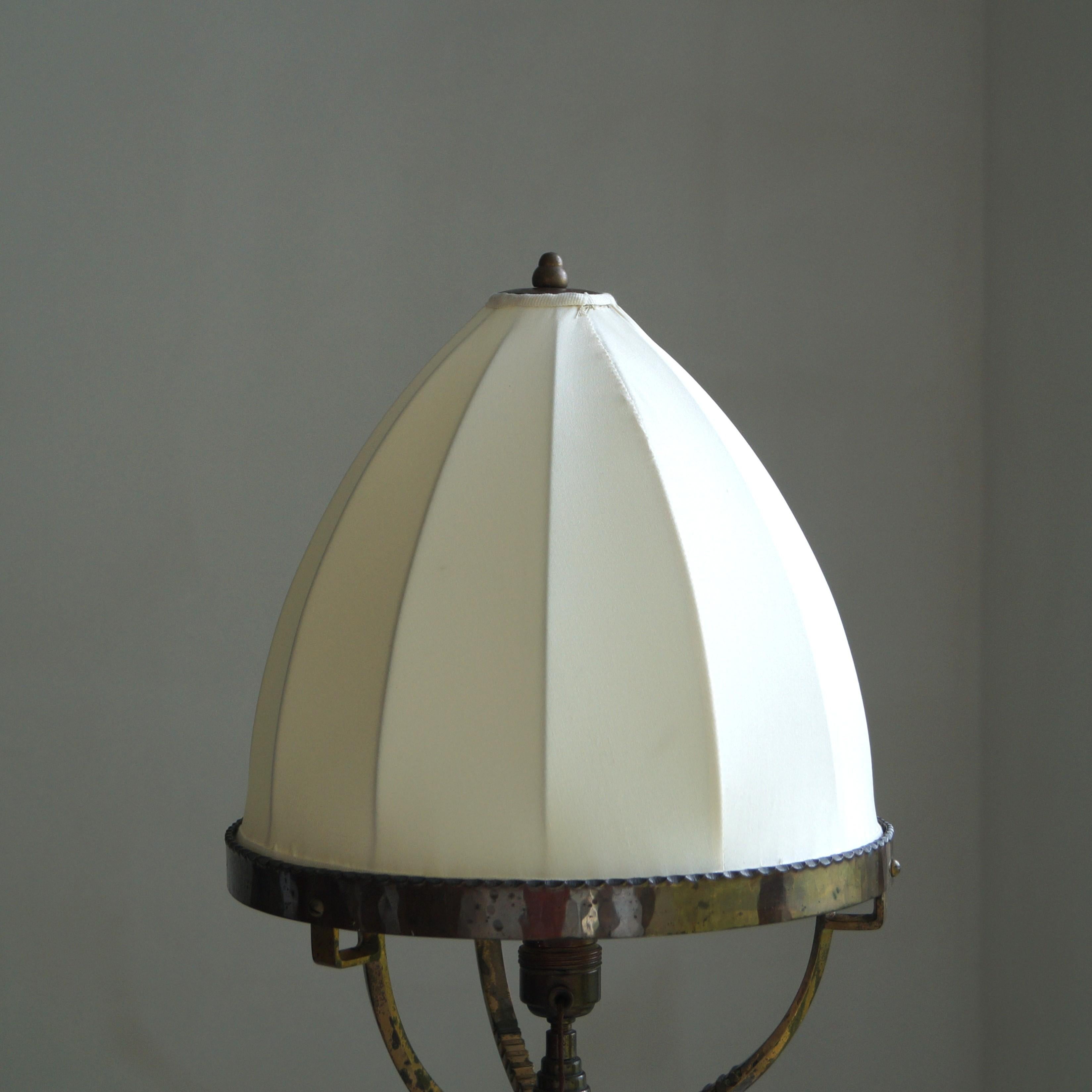 Lámpara de sobremesa holandesa Art Déco de la Escuela de Ámsterdam de Winkelman & Van der Bijl, años 20 en venta 1