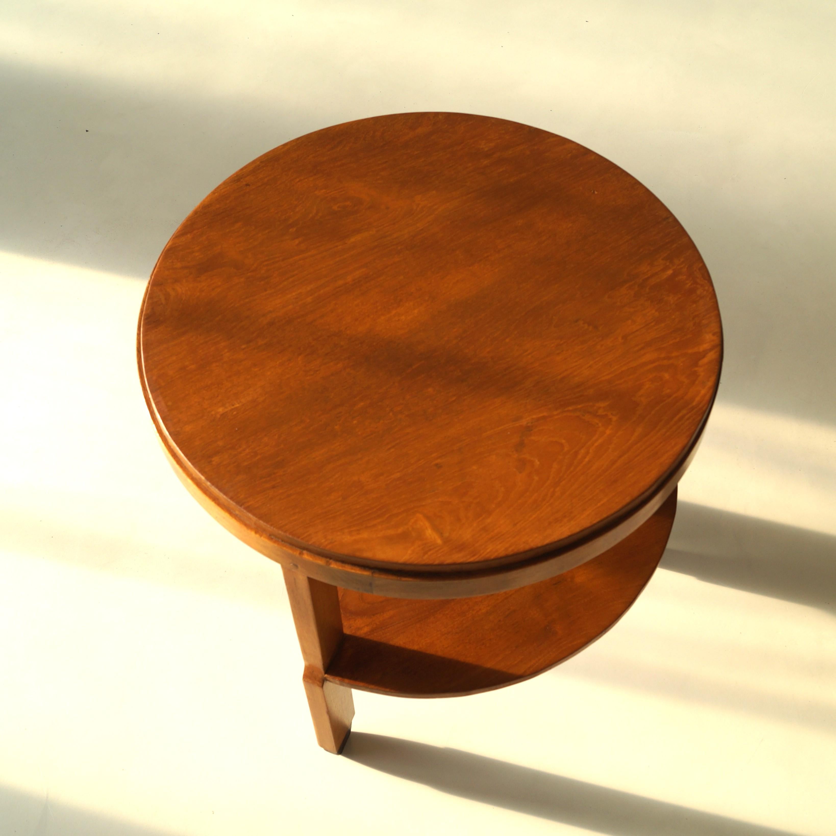 Table d'appoint asymétrique Art déco hollandais, style école d'Amsterdam, vers 1925 en vente 6