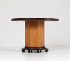 Dutch Art Deco Coffee Table with Macassar Top, 1930s