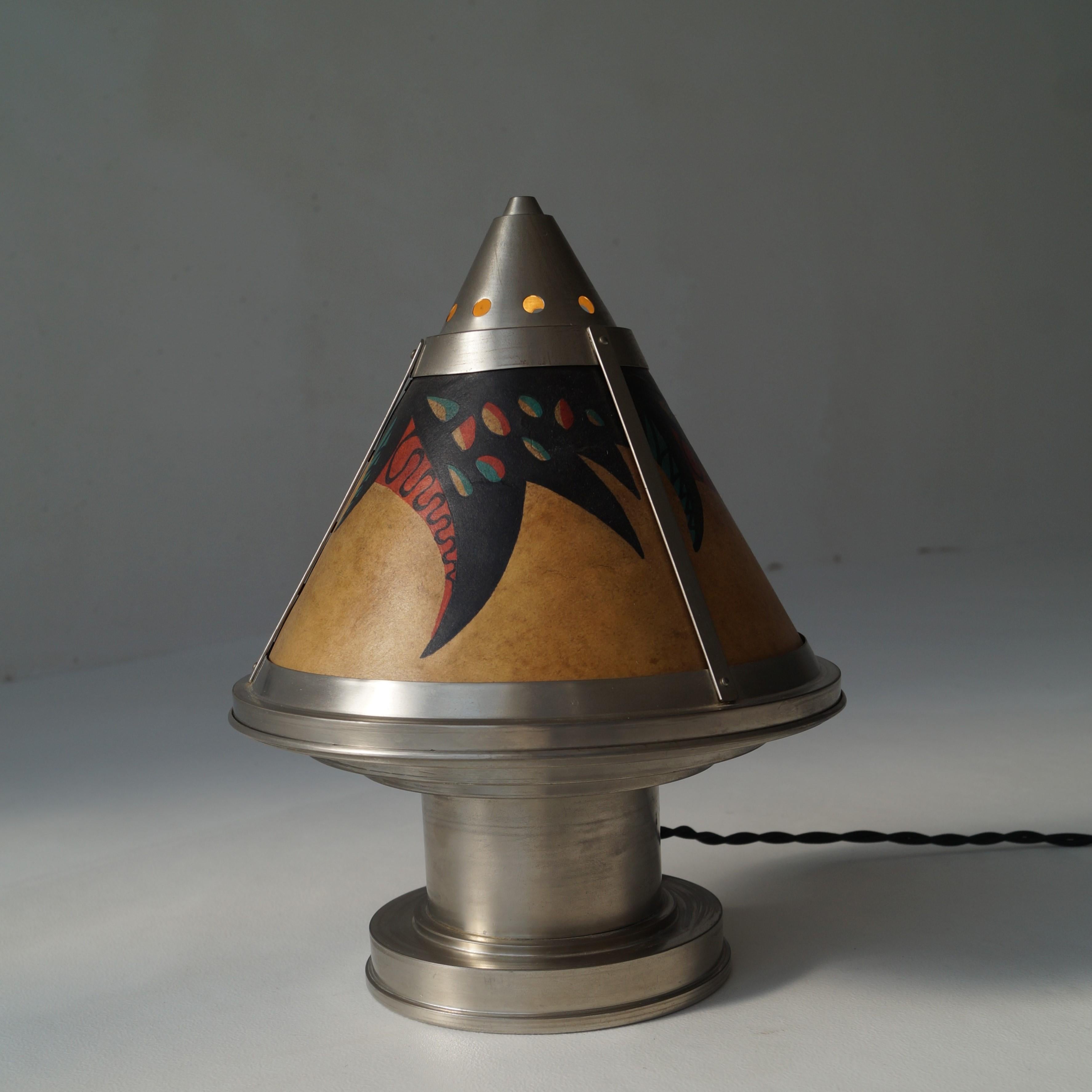 Lampe de bureau Art déco hollandaise par Daalderop, années 1920 en vente 6