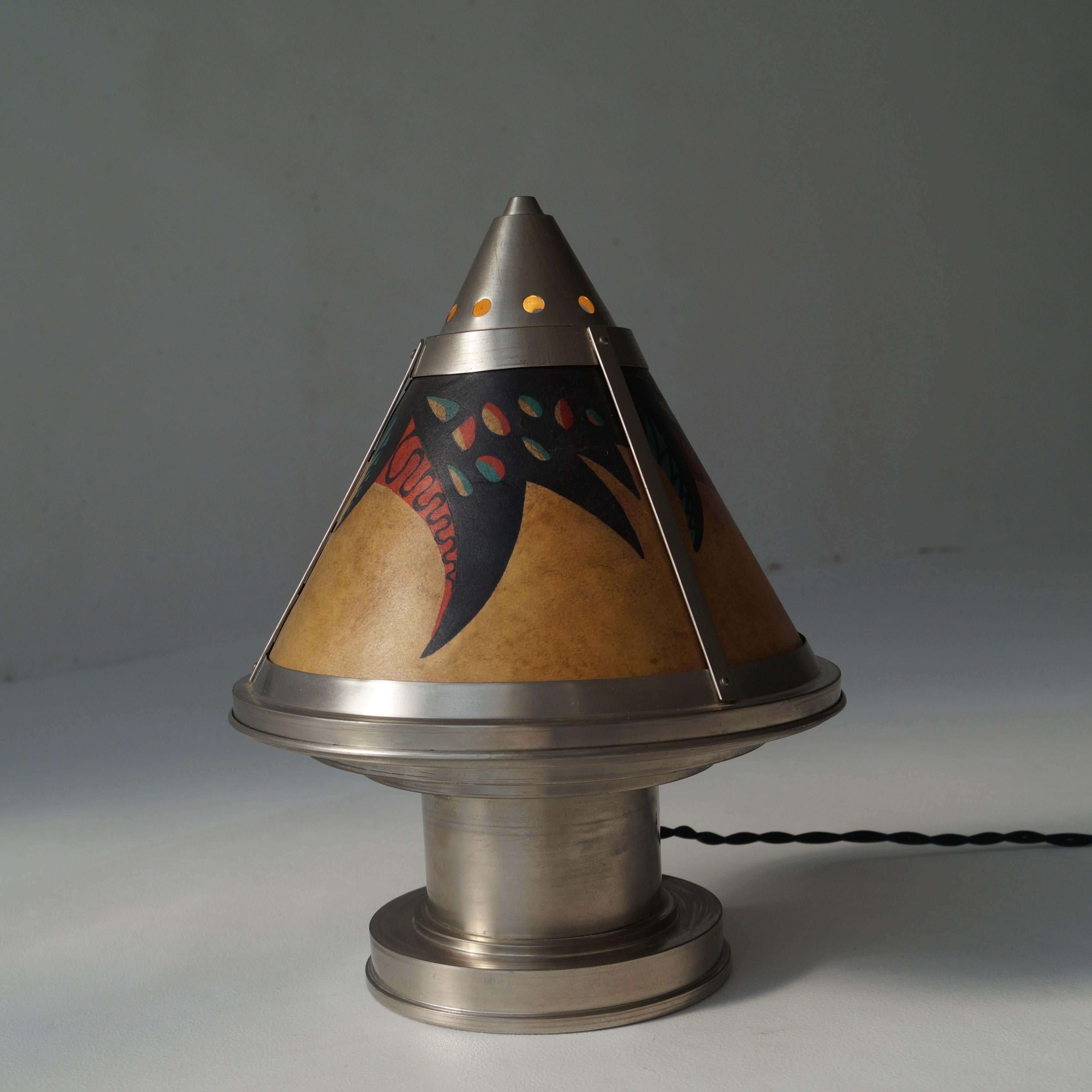 Dutch Art Deco desk lamp by Daalderop, 1920s For Sale 7