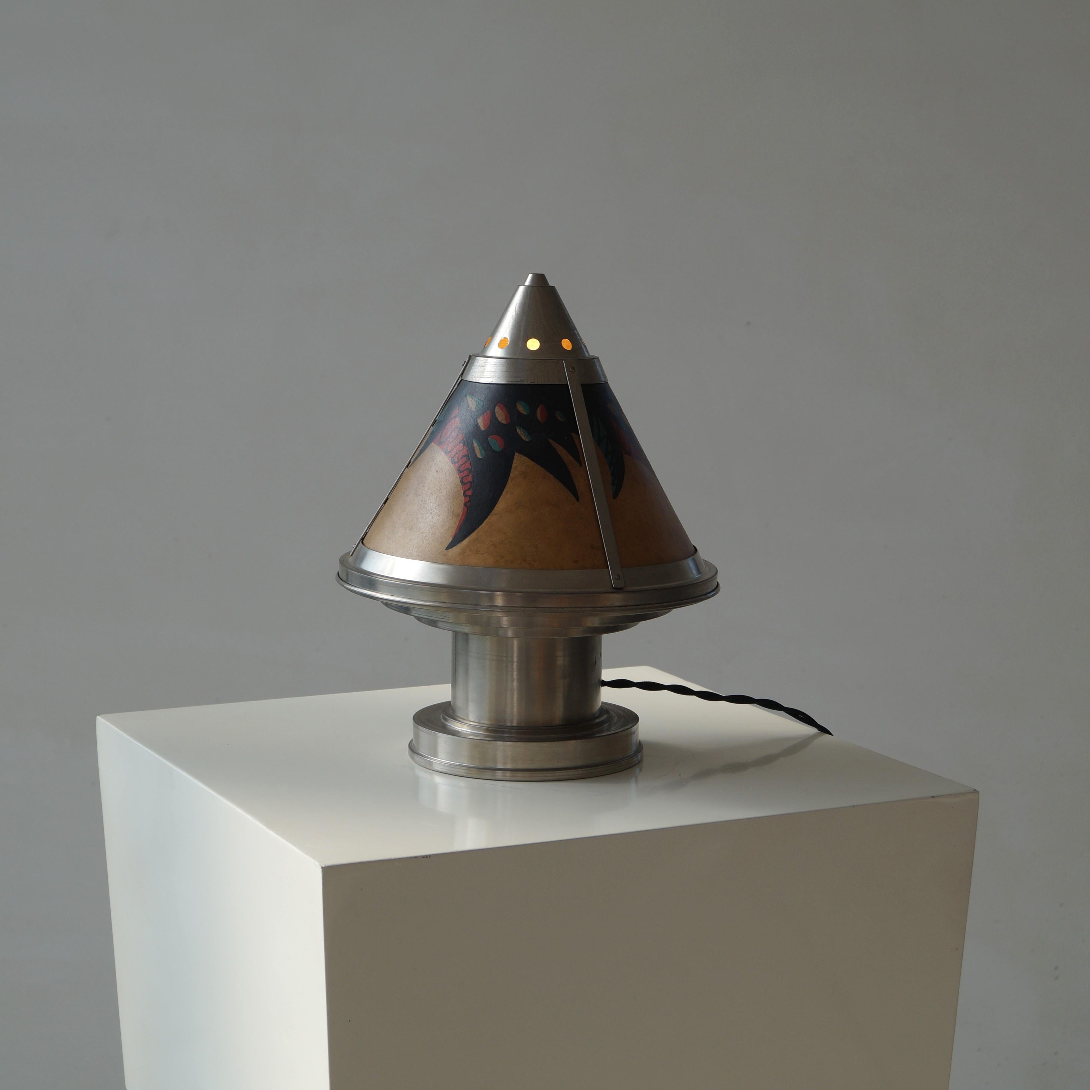 Néerlandais Lampe de bureau Art déco hollandaise par Daalderop, années 1920 en vente