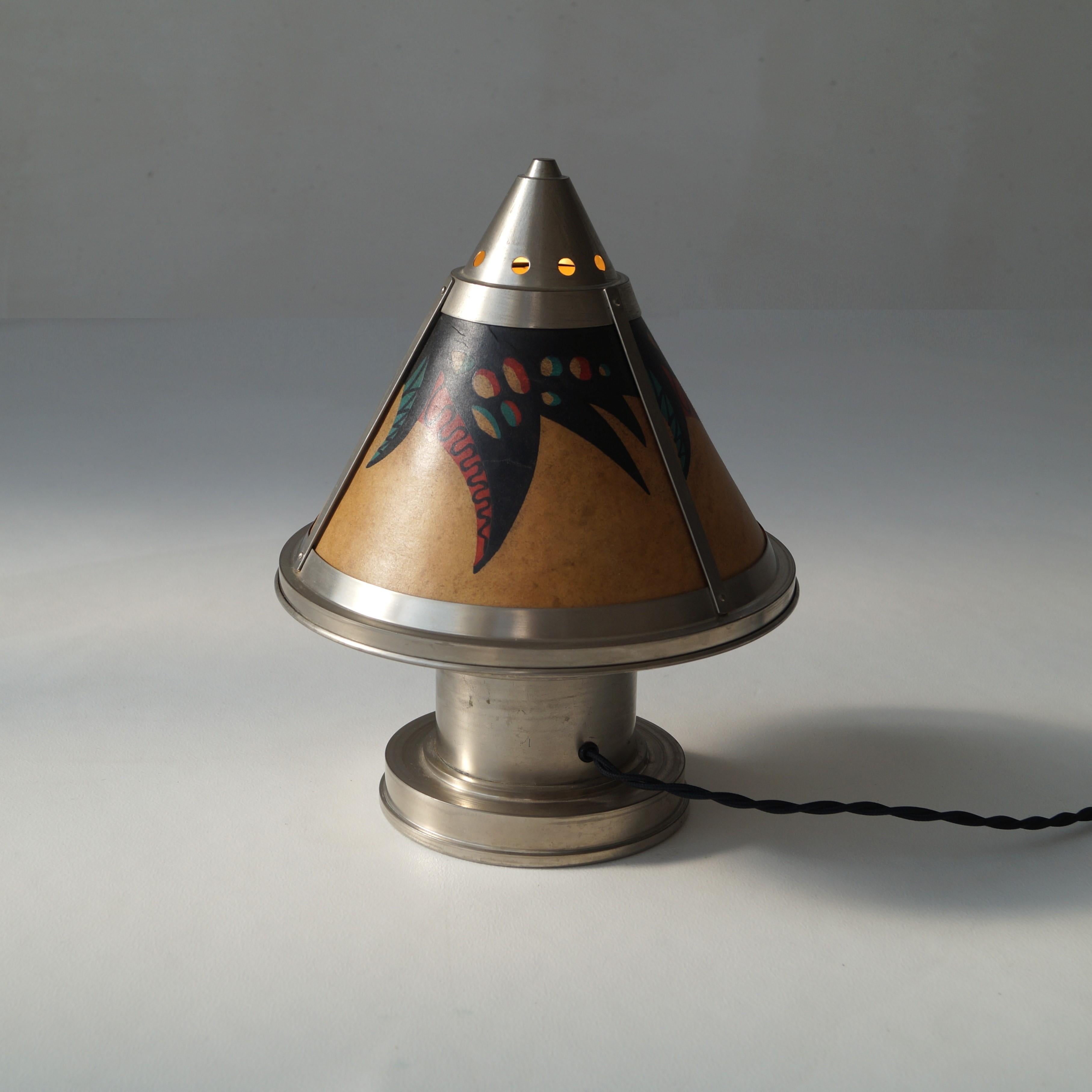 Lámpara de escritorio Art Decó holandesa de Daalderop, años 20 principios del siglo XX en venta