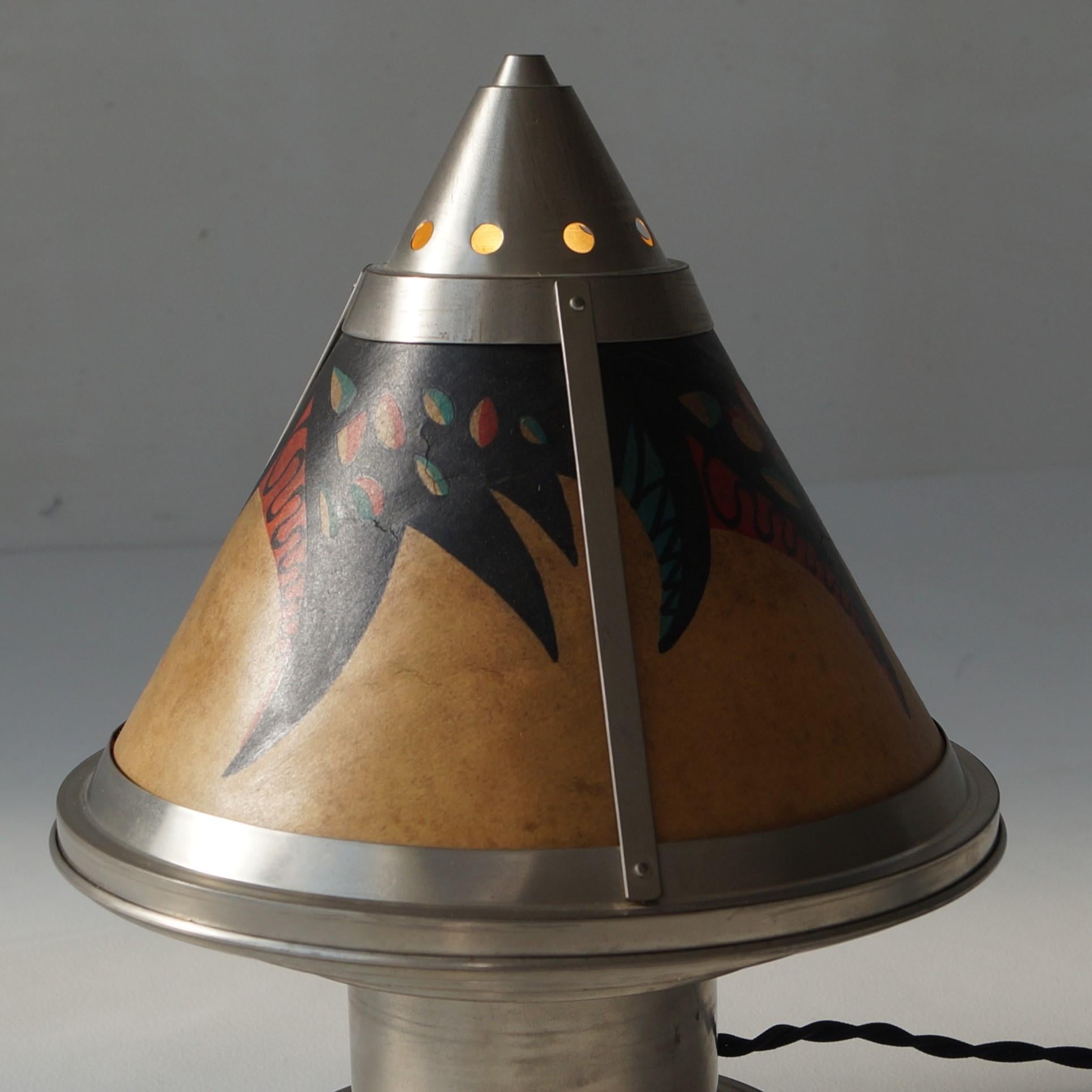 Lampe de bureau Art déco hollandaise par Daalderop, années 1920 en vente 1