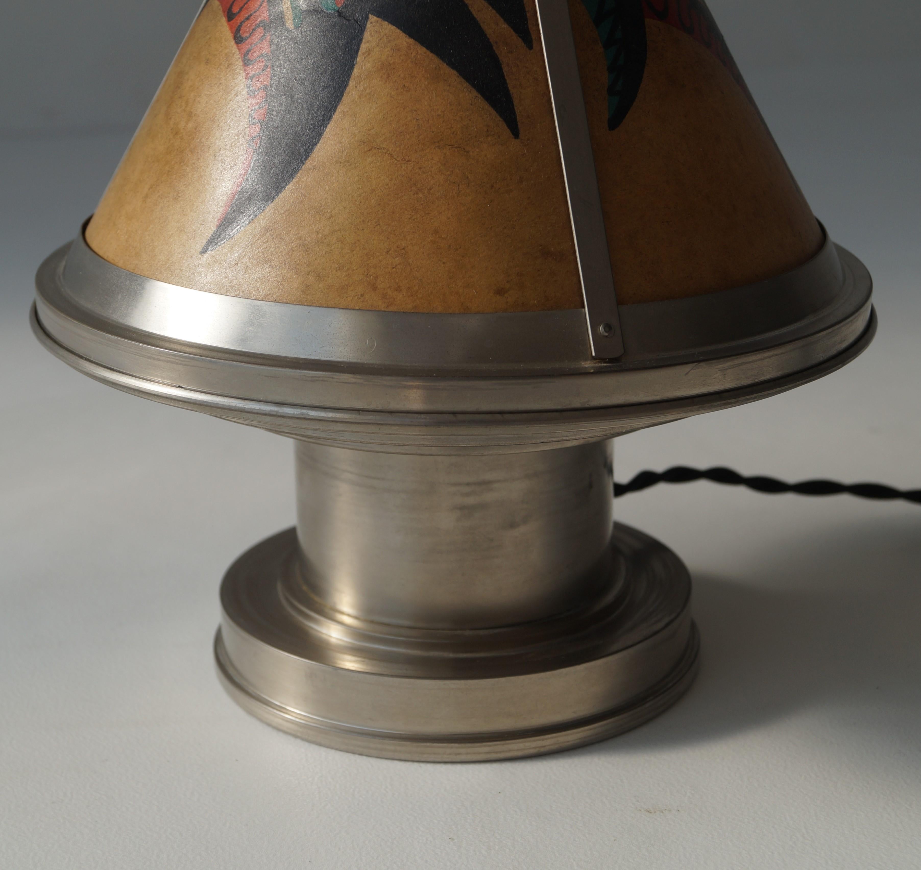 Lampe de bureau Art déco hollandaise par Daalderop, années 1920 en vente 2
