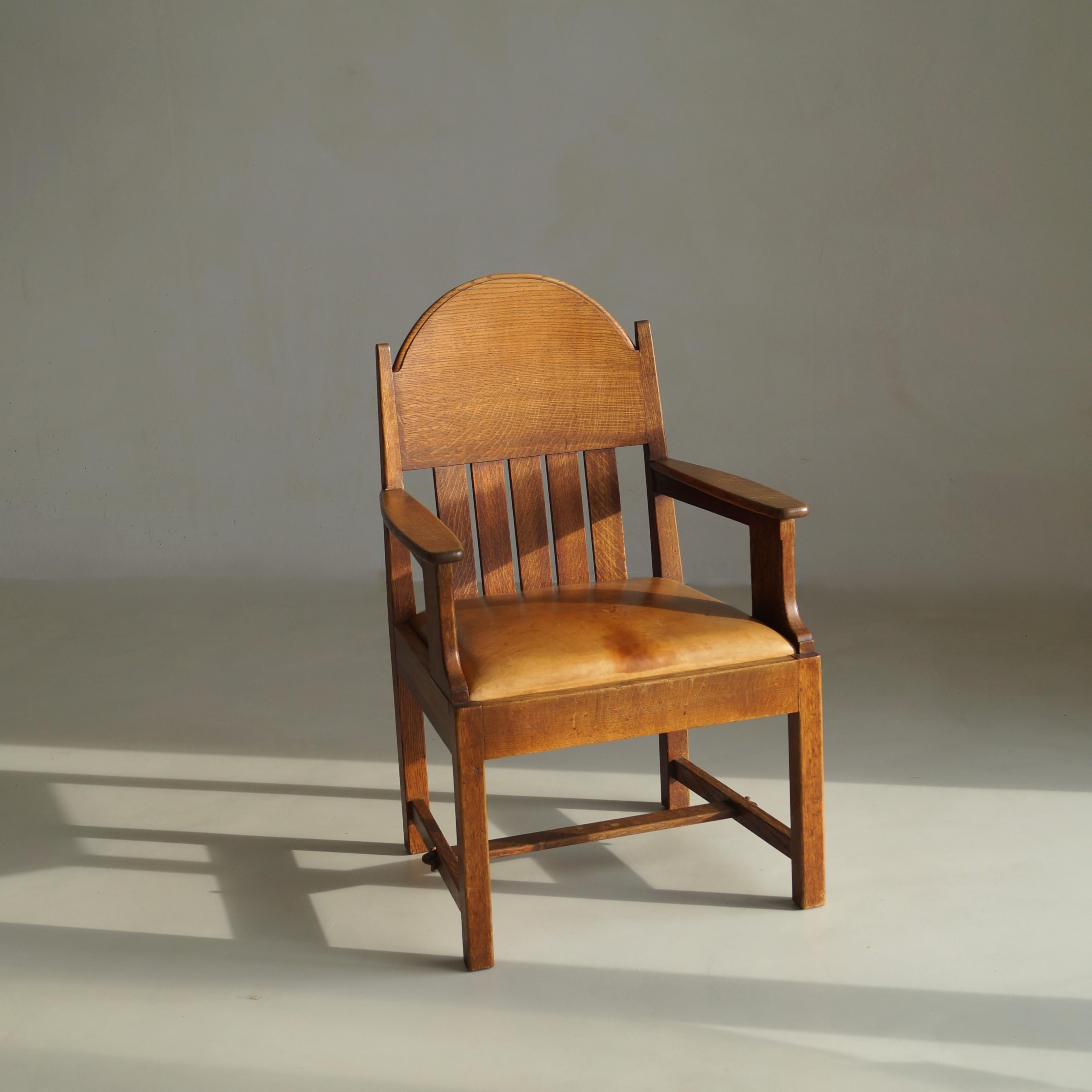 Fauteuil hollandais Art déco précoce par Hendrik Wouda pour Pander & Sons, années 1920 en vente 6