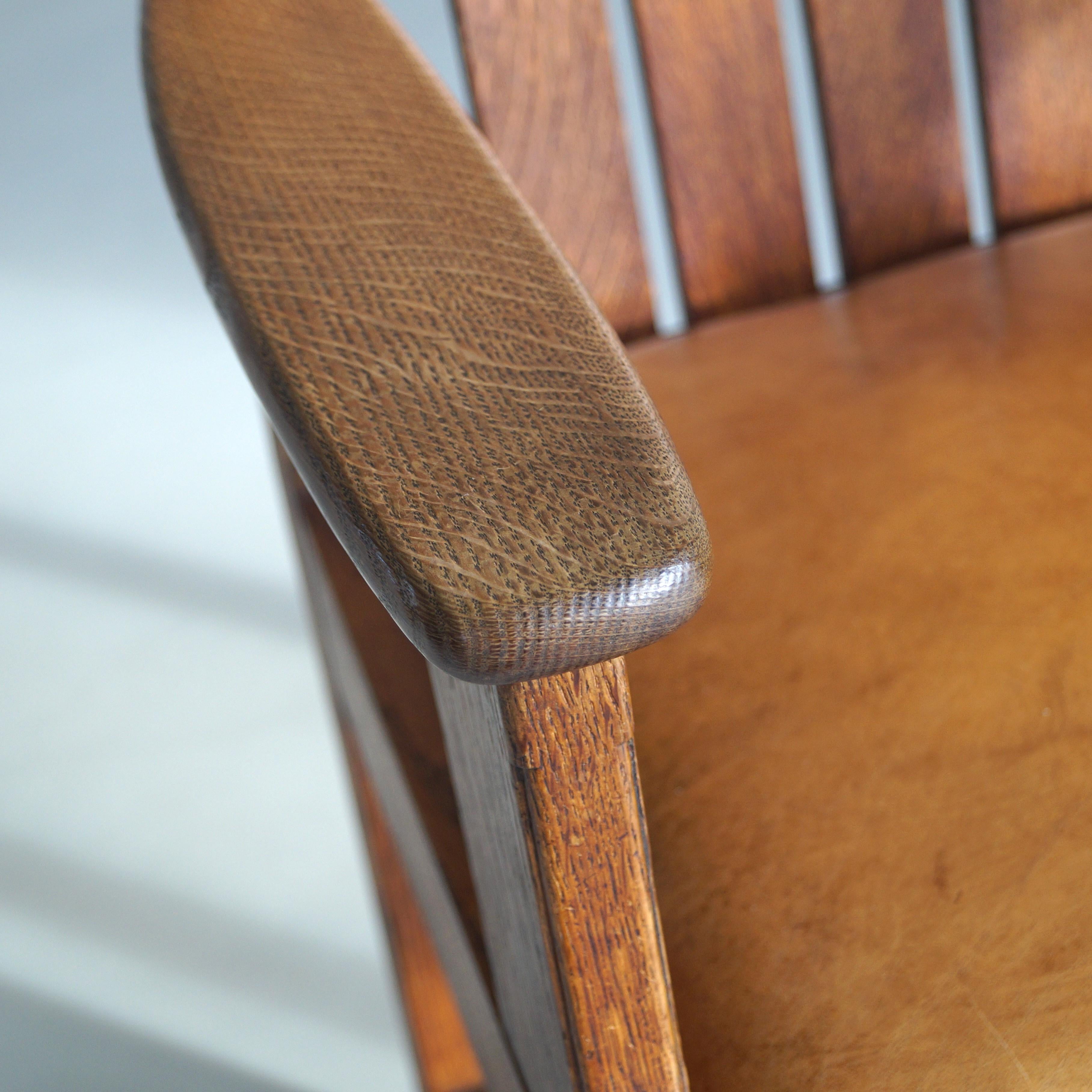 Fauteuil hollandais Art déco précoce par Hendrik Wouda pour Pander & Sons, années 1920 en vente 8