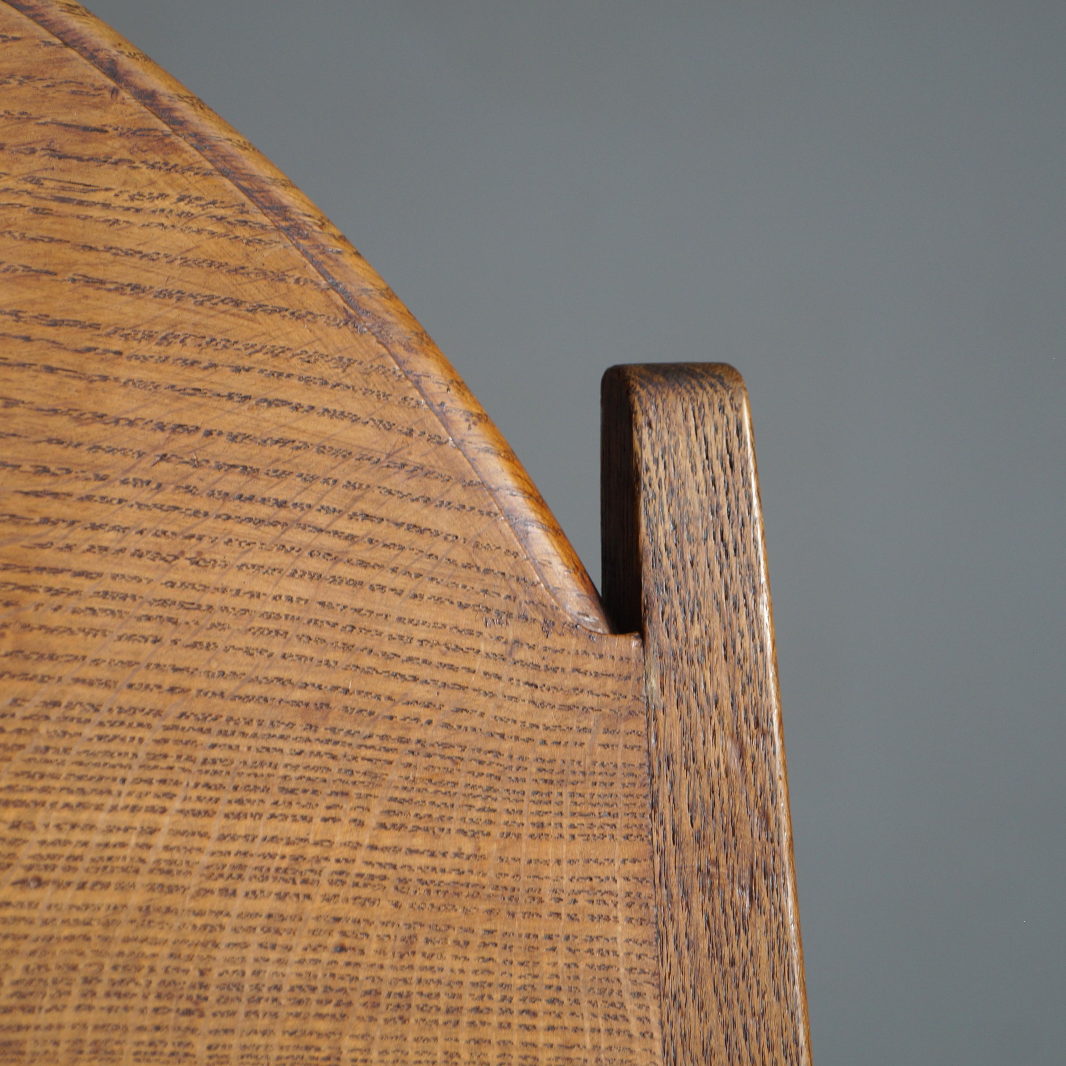 Fauteuil hollandais Art déco précoce par Hendrik Wouda pour Pander & Sons, années 1920 en vente 10