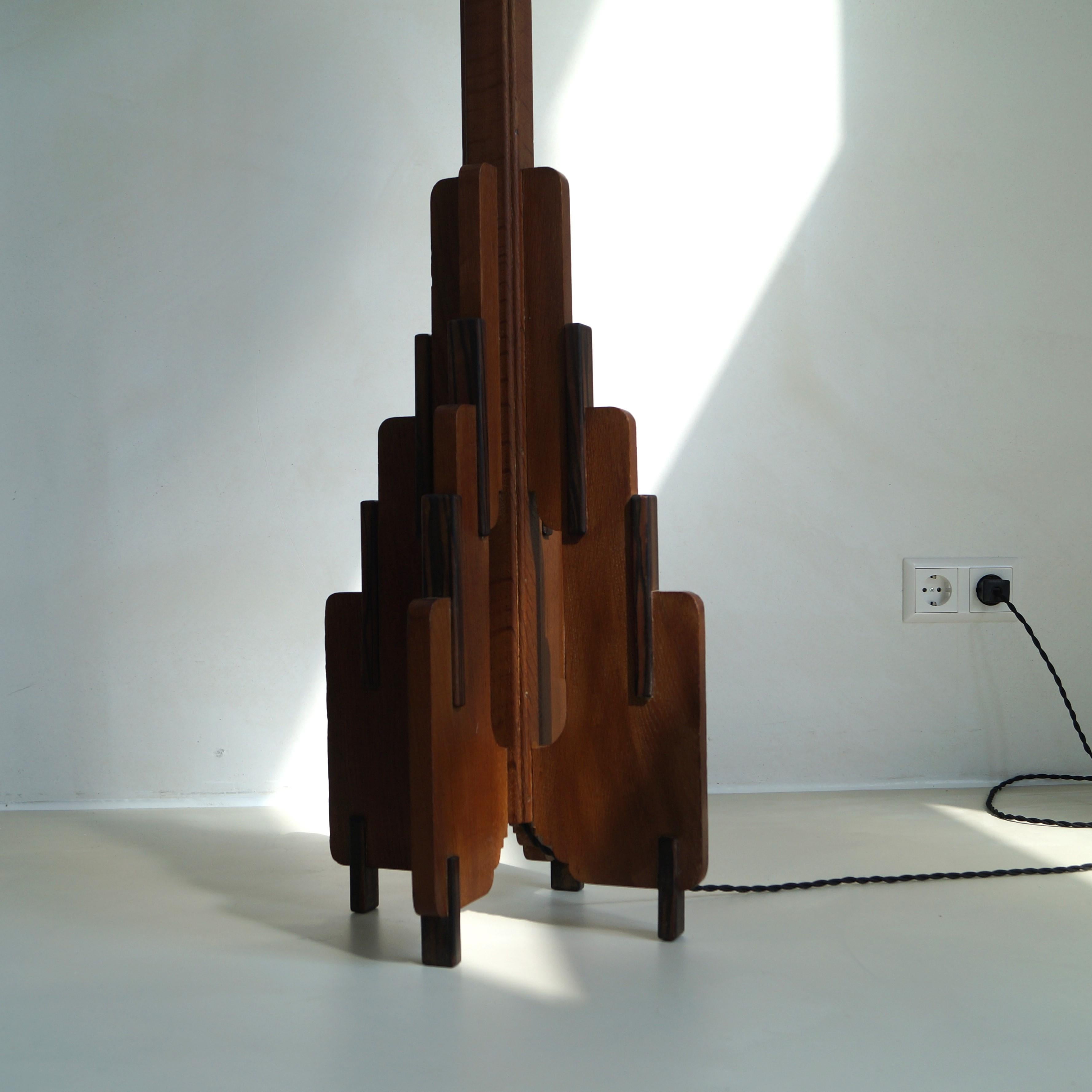 Early 20th Century Dutch Art Deco Floor Lamp by P.E.L. Izeren for De Genneper Molen, 1920s