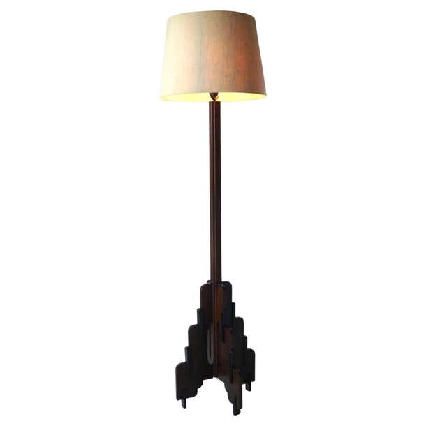 Dutch Art Deco Floor Lamp, De Genneper Molen, 1920s For Sale at 1stDibs