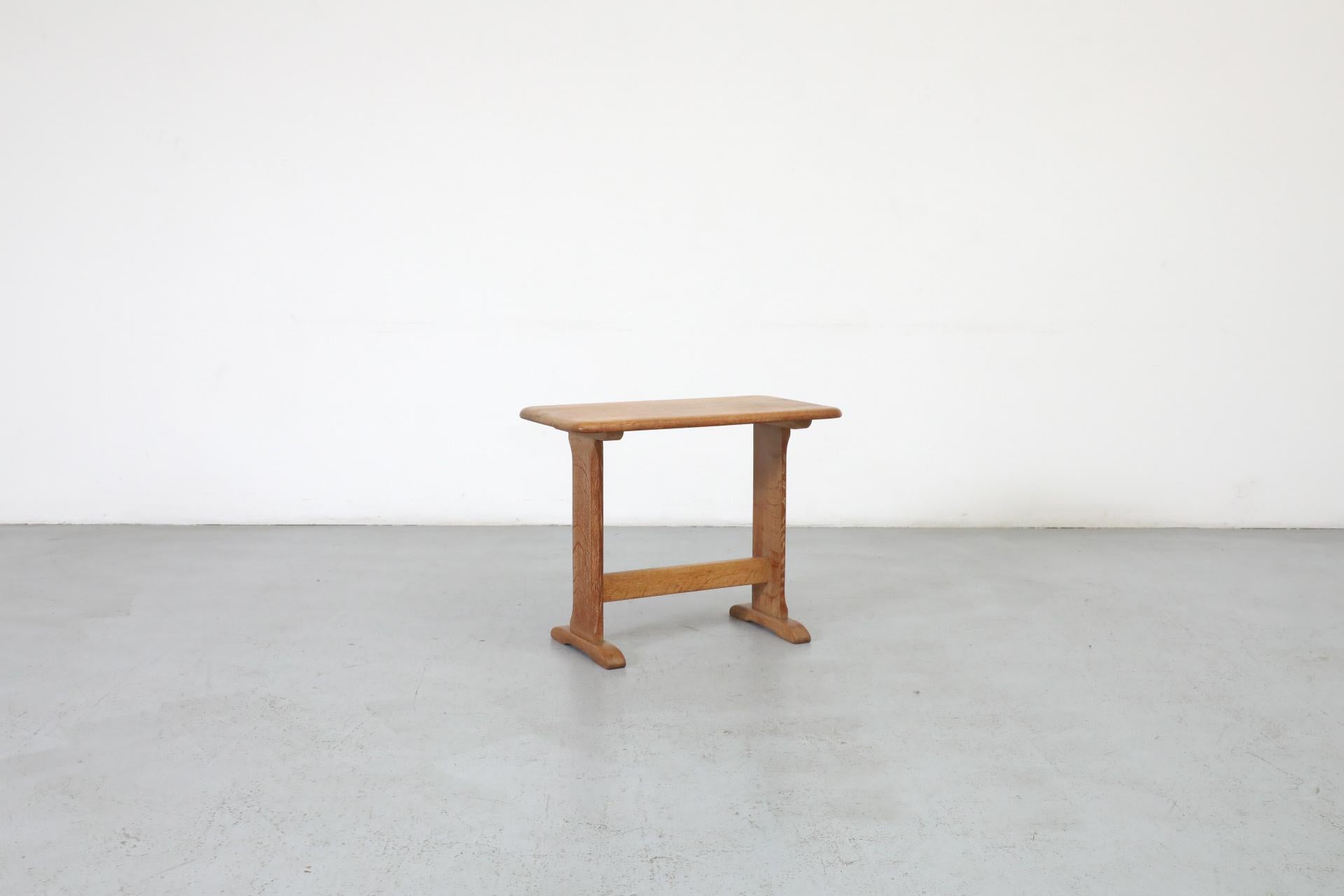 Mesa auxiliar o taburete de roble estilo Art Déco holandés Frits Spanjaard principios del siglo XX en venta