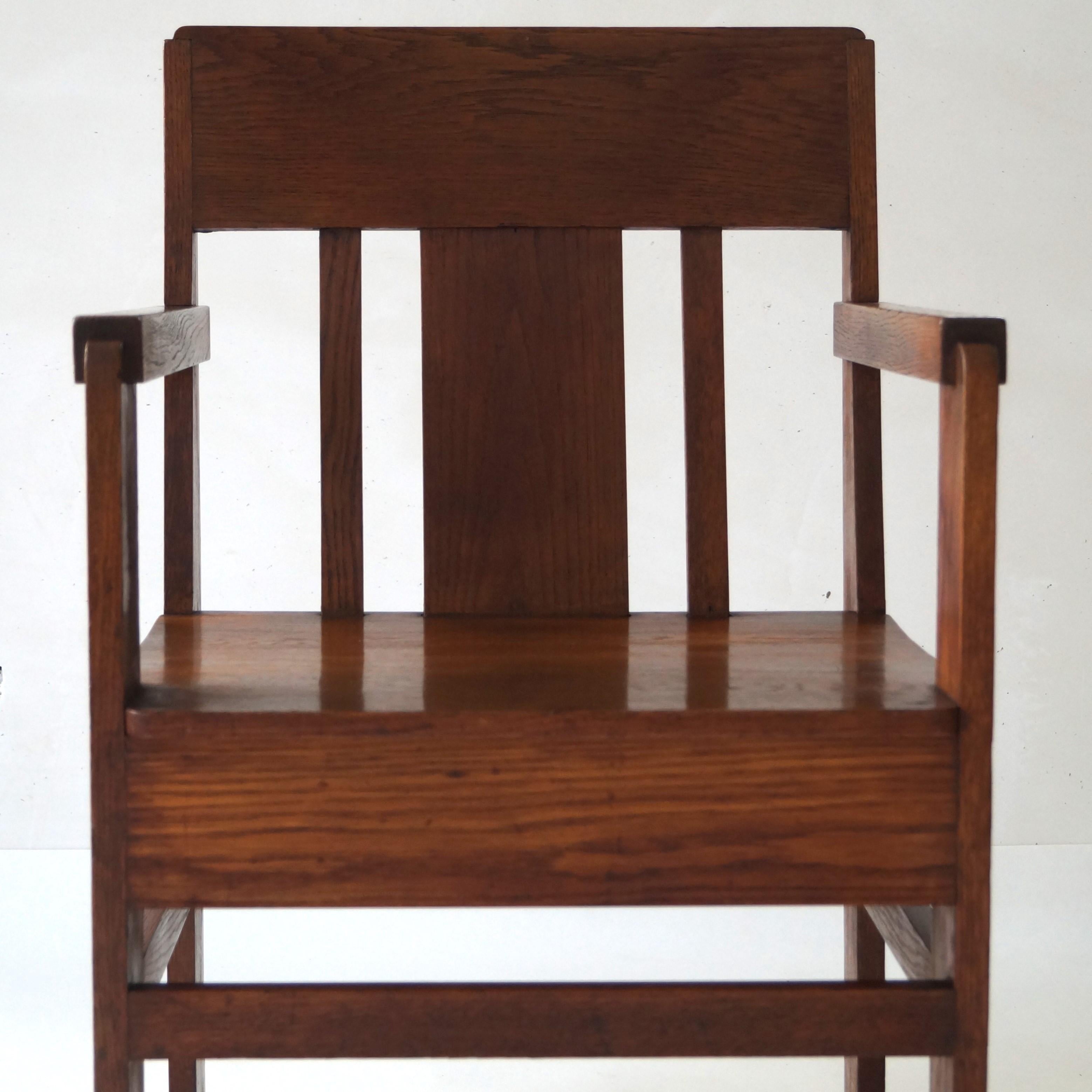 Niederländischer Art déco-Sessel der Haagse School, 1920er-Jahre im Angebot 3