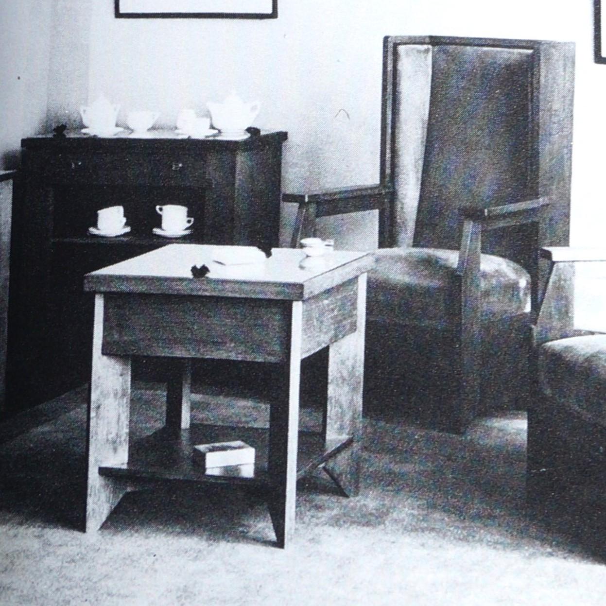 Silla holandesa Art Decó Escuela Haagse de respaldo alto de Hendrik Wouda para Pander, 1924 en venta 10