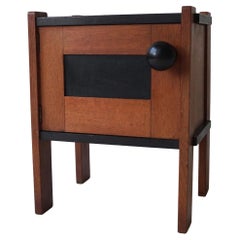 Antique Dutch Art Deco Haagse School nightstand by Cor Alons, 1920s