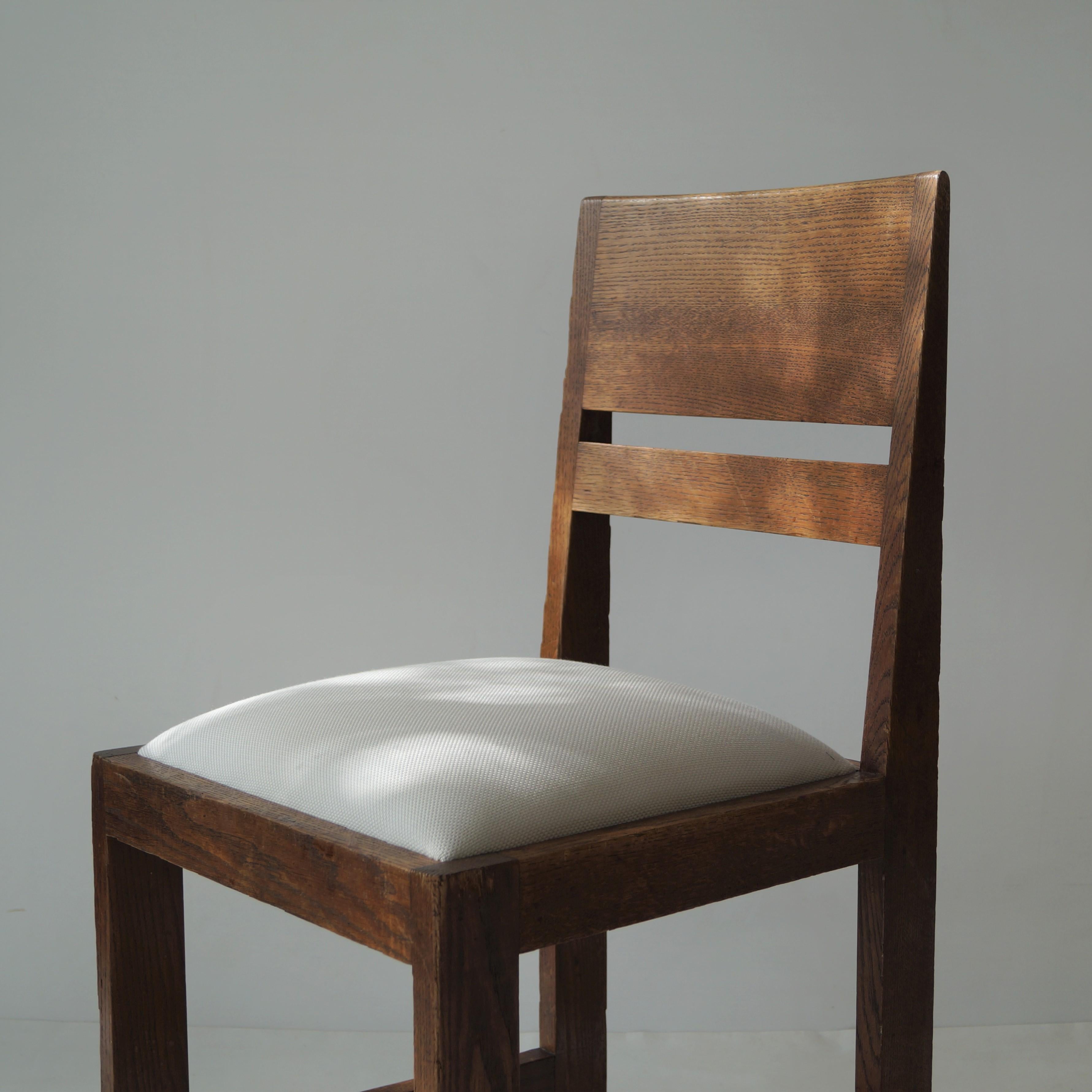 Dutch Art Deco Haagse School side chair by Henrik Wouda for Pander, 1920s In Good Condition In EVERDINGEN, NL