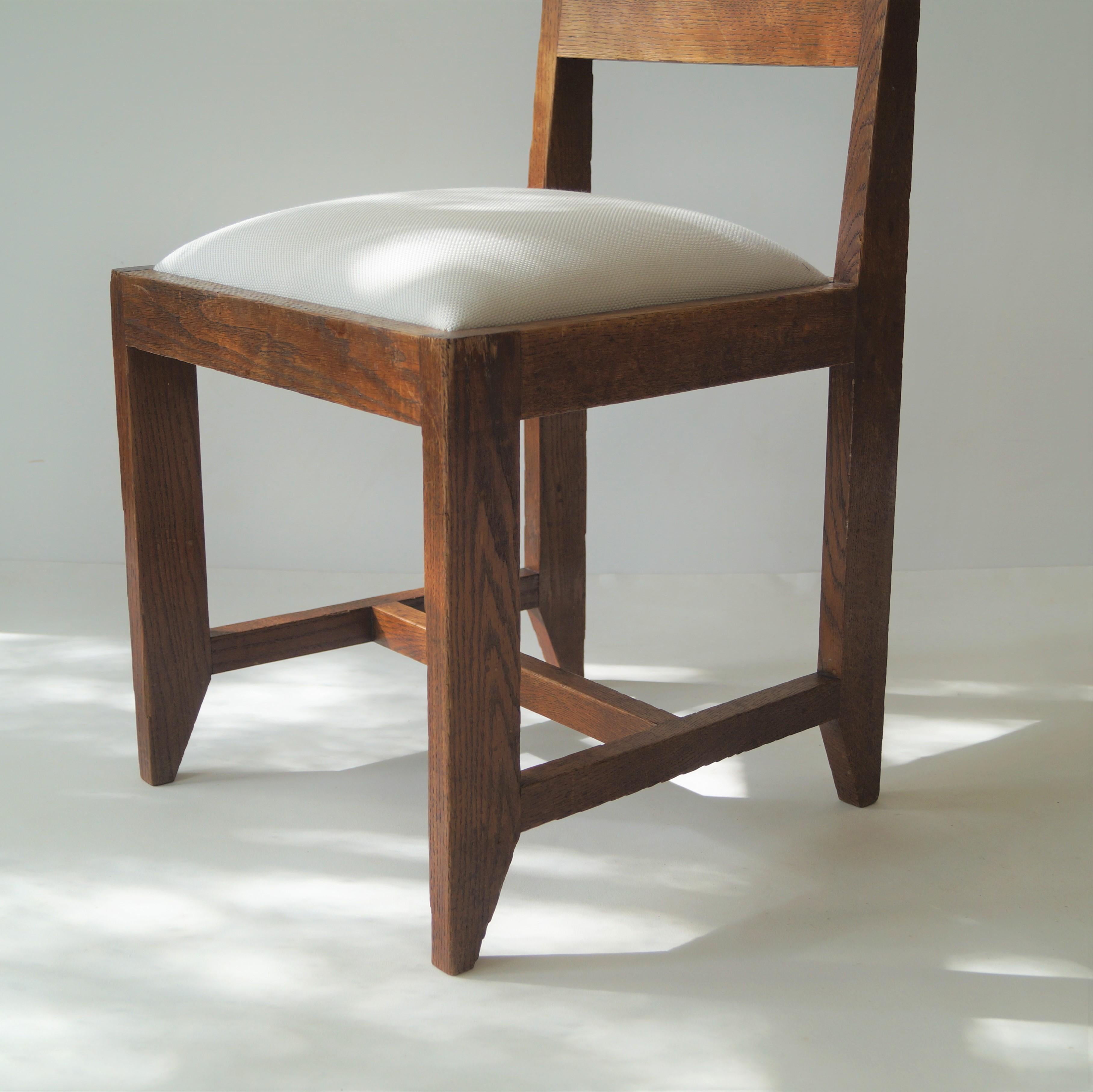 Early 20th Century Dutch Art Deco Haagse School side chair by Henrik Wouda for Pander, 1920s