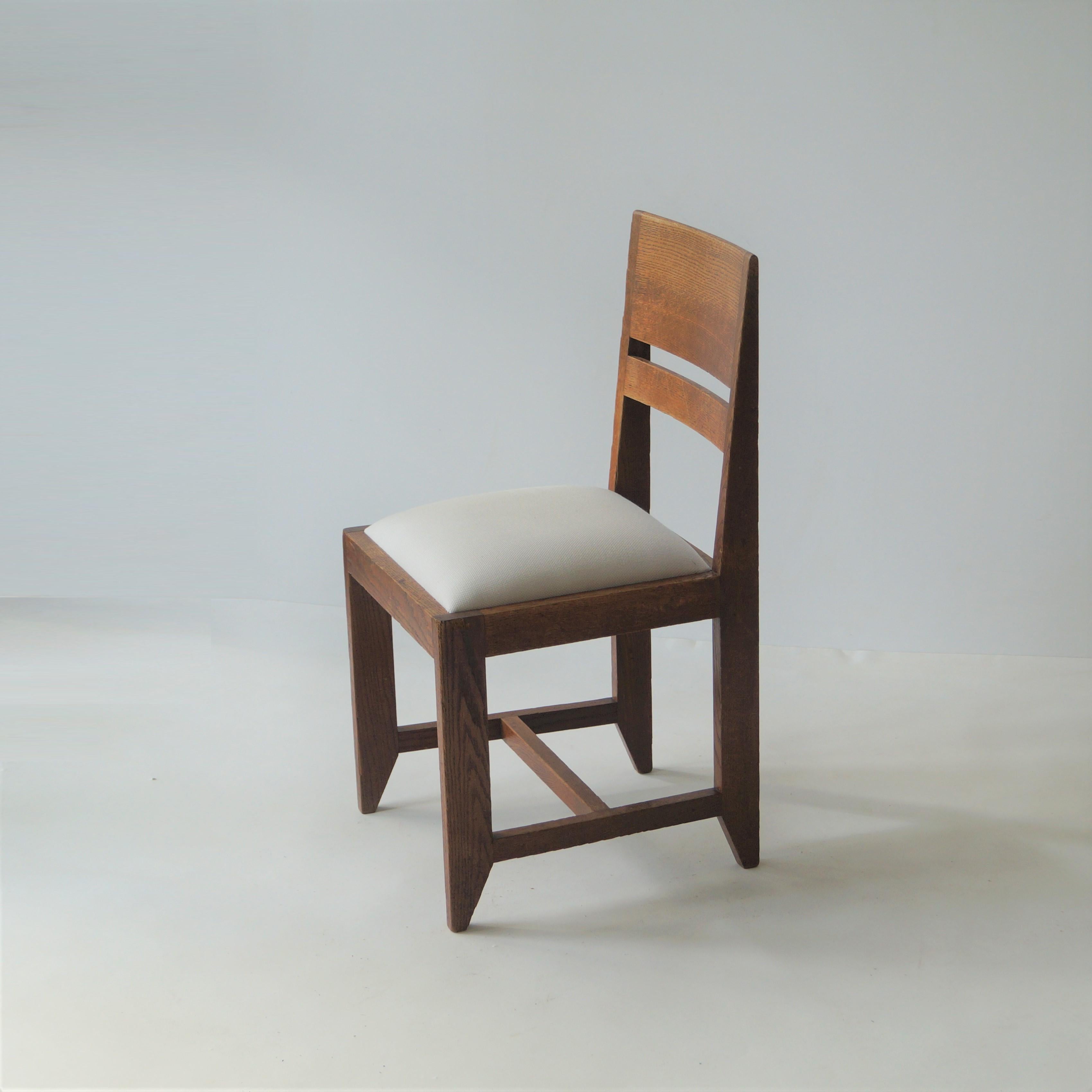 Dutch Art Deco Haagse School side chair by Henrik Wouda for Pander, 1920s 1