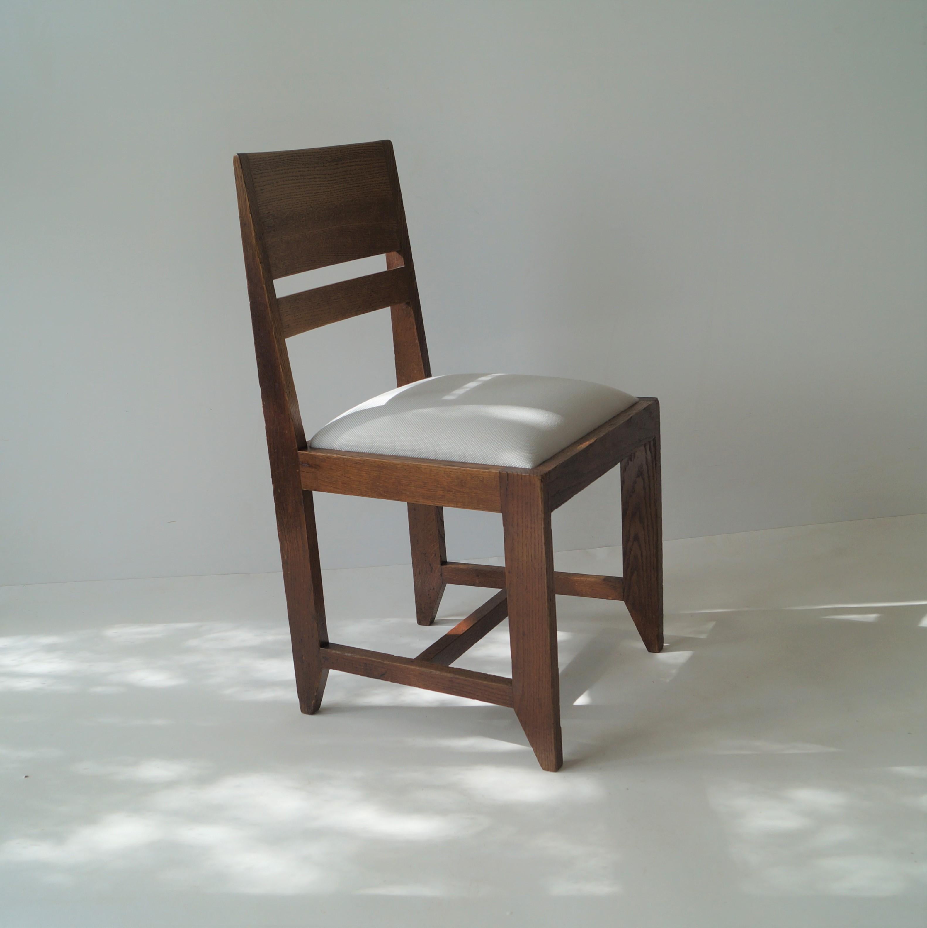 Dutch Art Deco Haagse School side chair by Henrik Wouda for Pander, 1920s 3