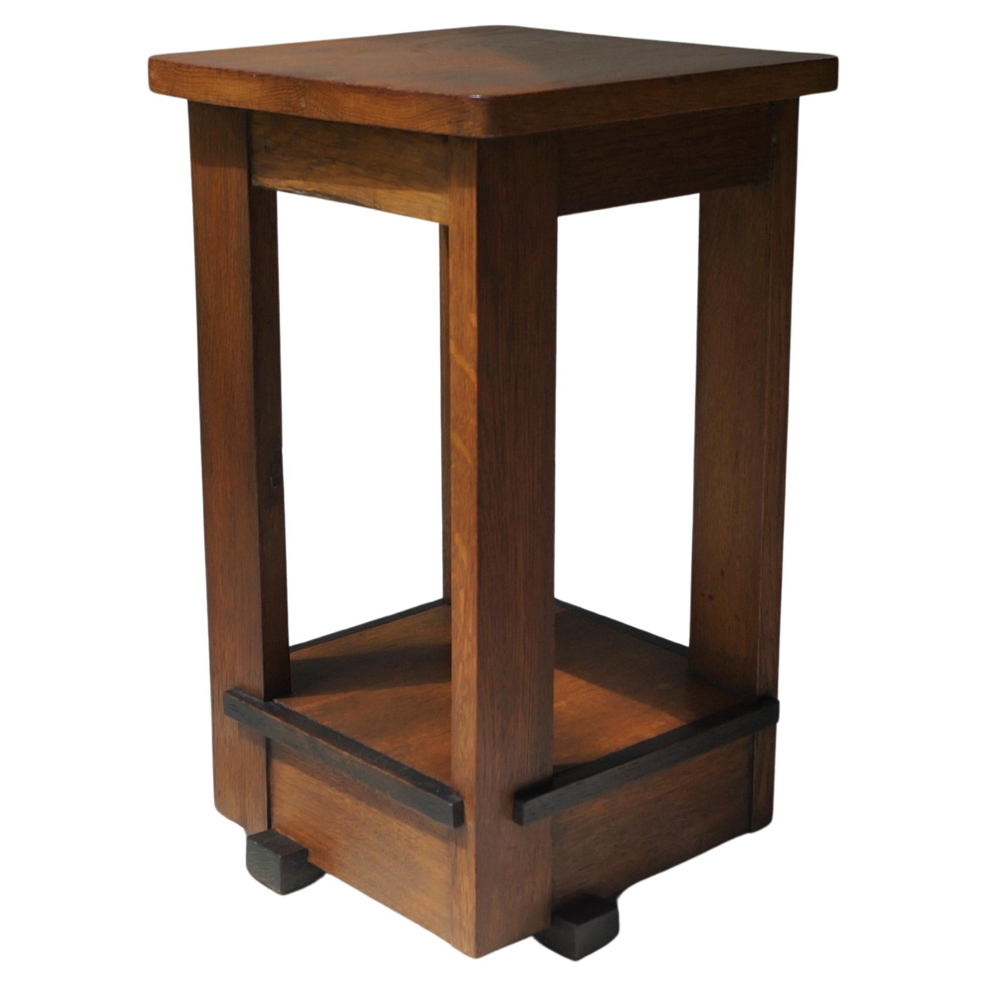 Dutch Art Deco Haagse School side table attributed to Jan Brunott, 1920s For Sale
