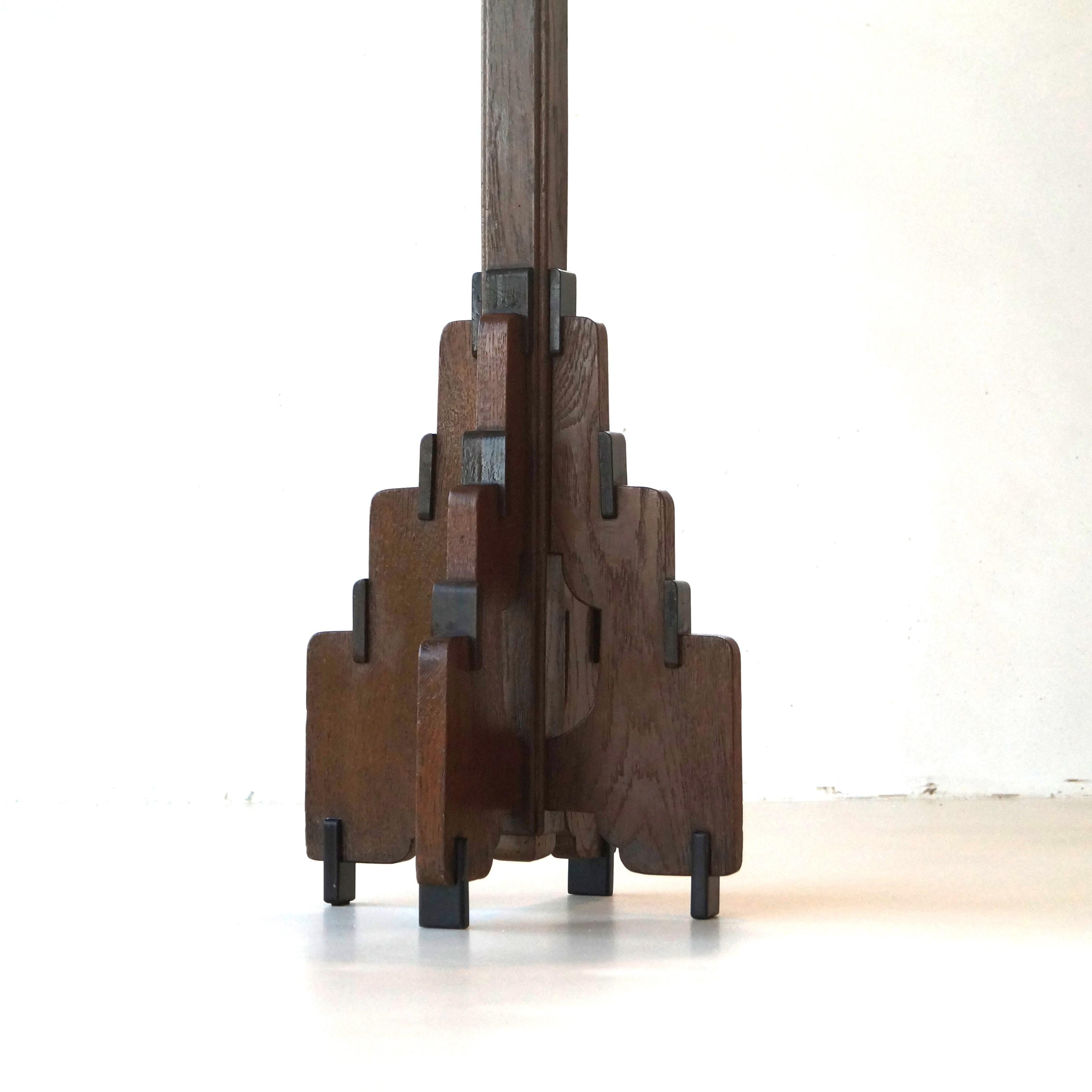 Dutch Art Deco Modernist Haagse School pedestal, 1920s For Sale 10
