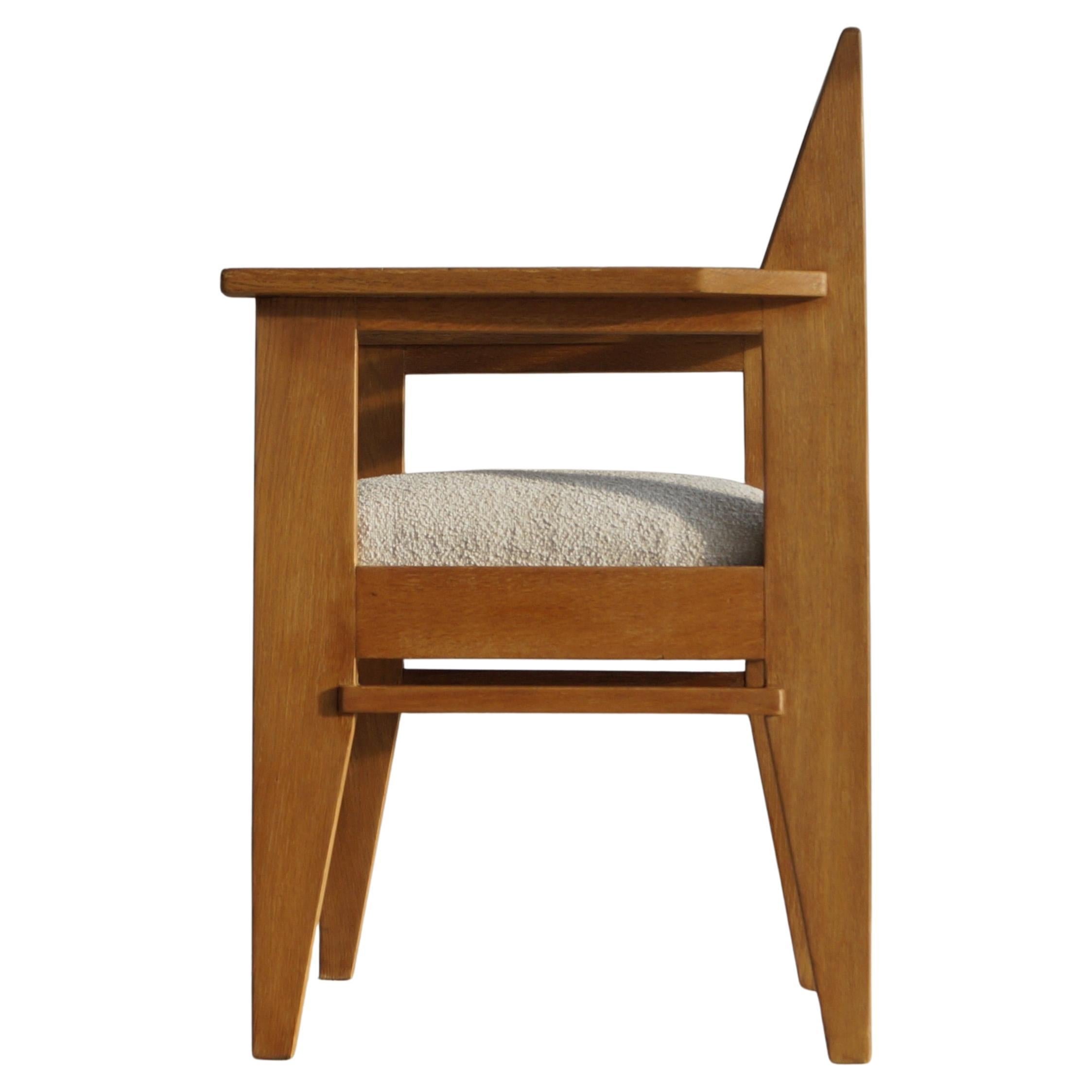 Dutch Art Deco modernist (Hague School) armchair, Anton Lucas, 1920s
