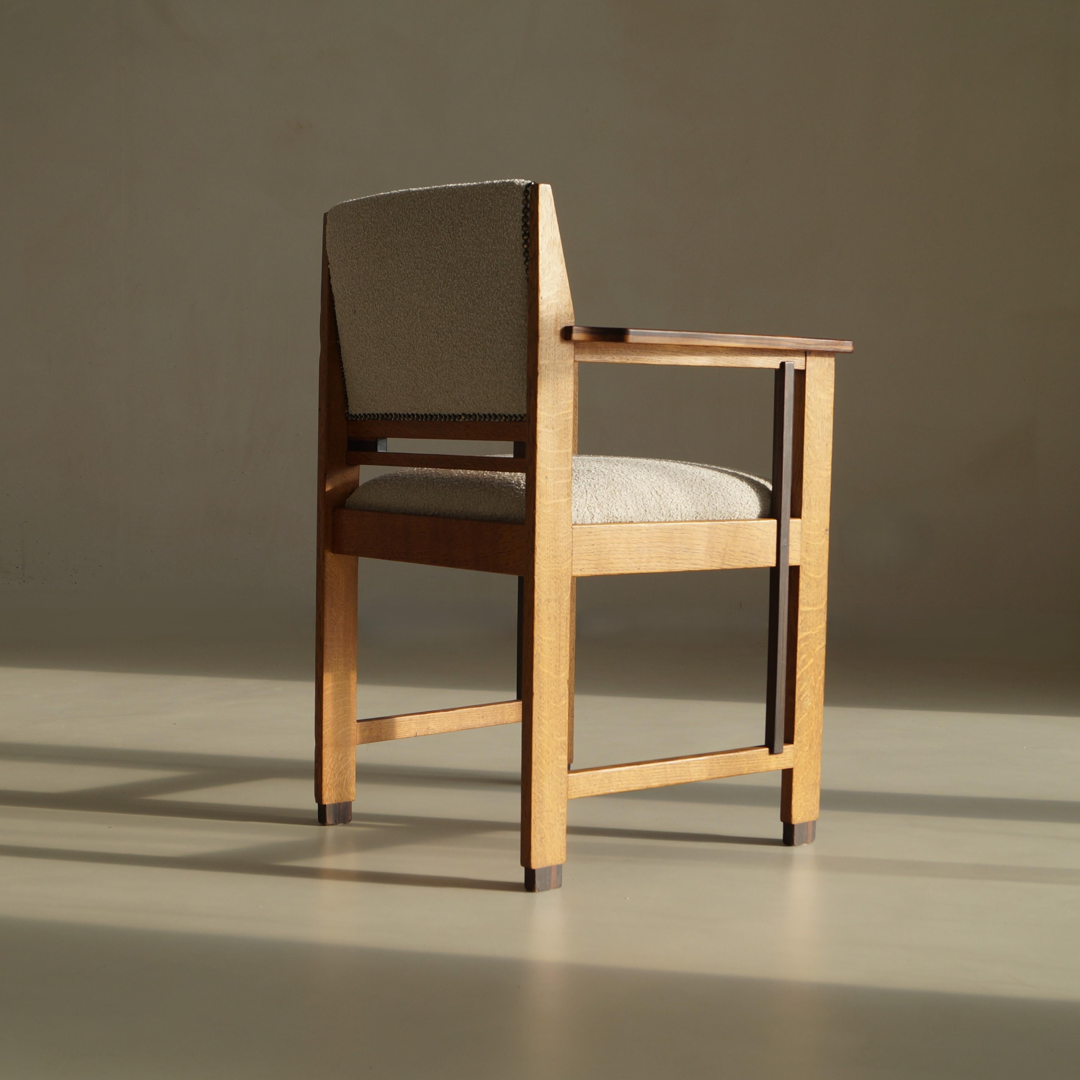 Fauteuil moderniste Art déco néerlandais (école de La Haye), attr. à Anton Lucas, années 1920 en vente 3