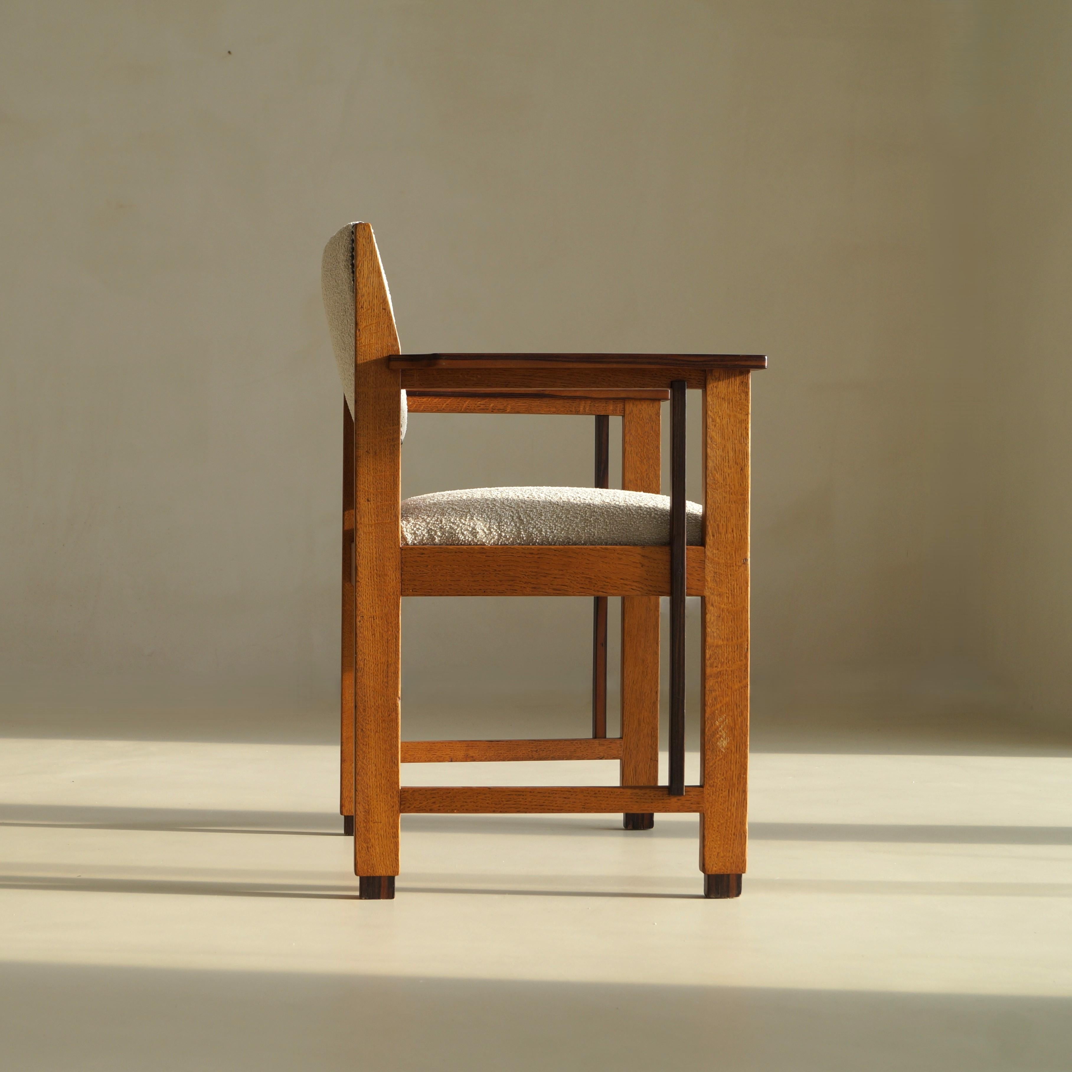 Fauteuil moderniste Art déco néerlandais (école de La Haye), attr. à Anton Lucas, années 1920 en vente 4