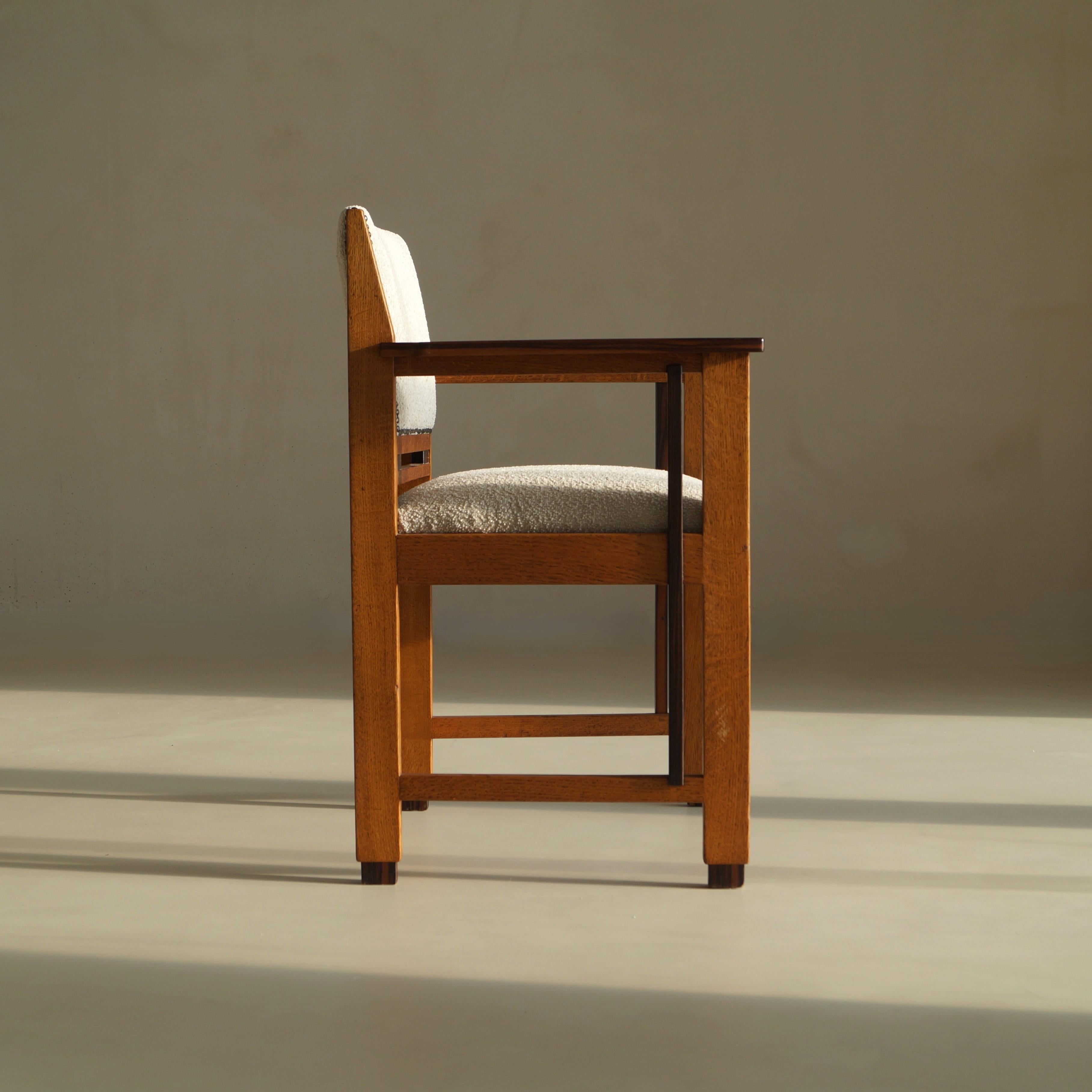 Fauteuil moderniste Art déco néerlandais (école de La Haye), attr. à Anton Lucas, années 1920 en vente 5