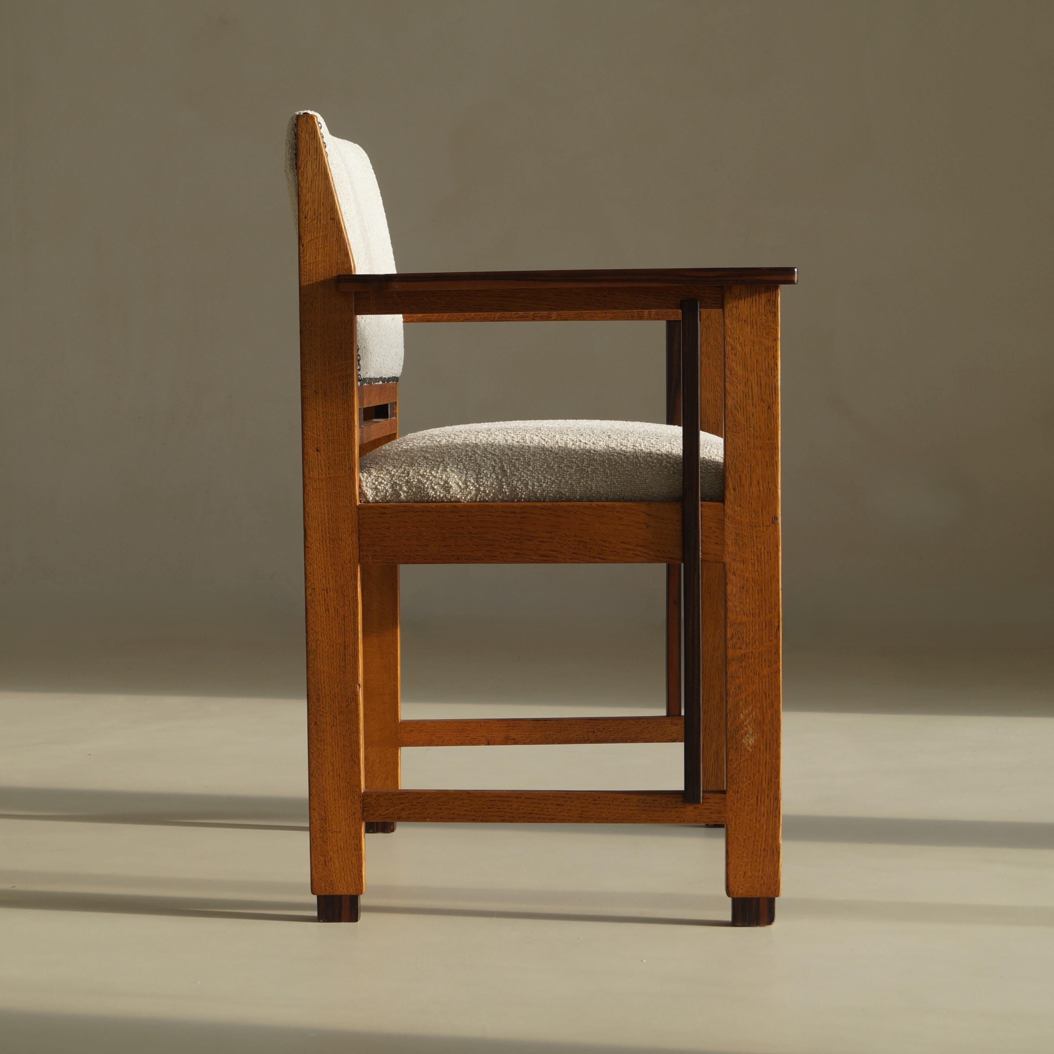 Fauteuil moderniste Art déco néerlandais (école de La Haye), attr. à Anton Lucas, années 1920 en vente 6