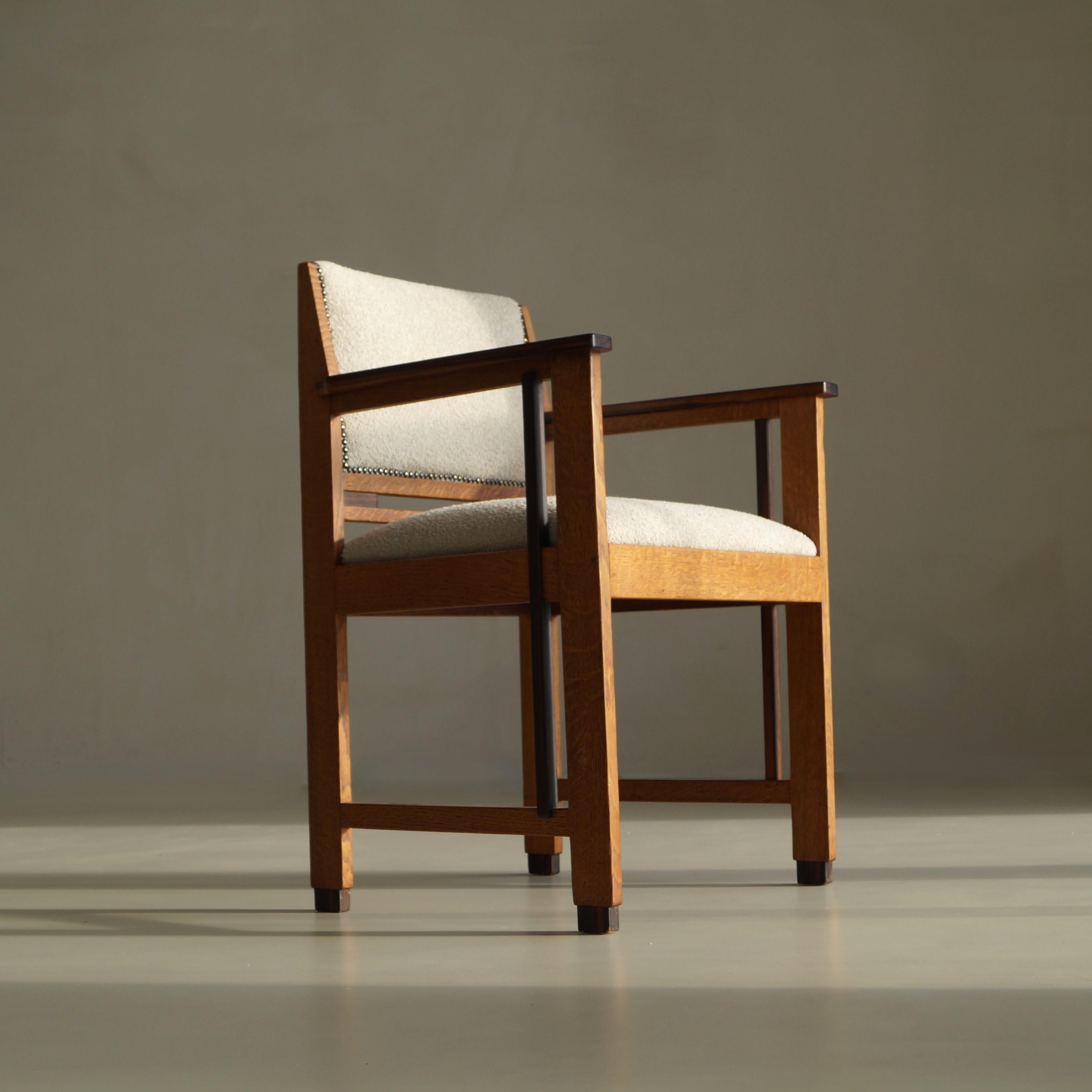 Fauteuil moderniste Art déco néerlandais (école de La Haye), attr. à Anton Lucas, années 1920 en vente 7