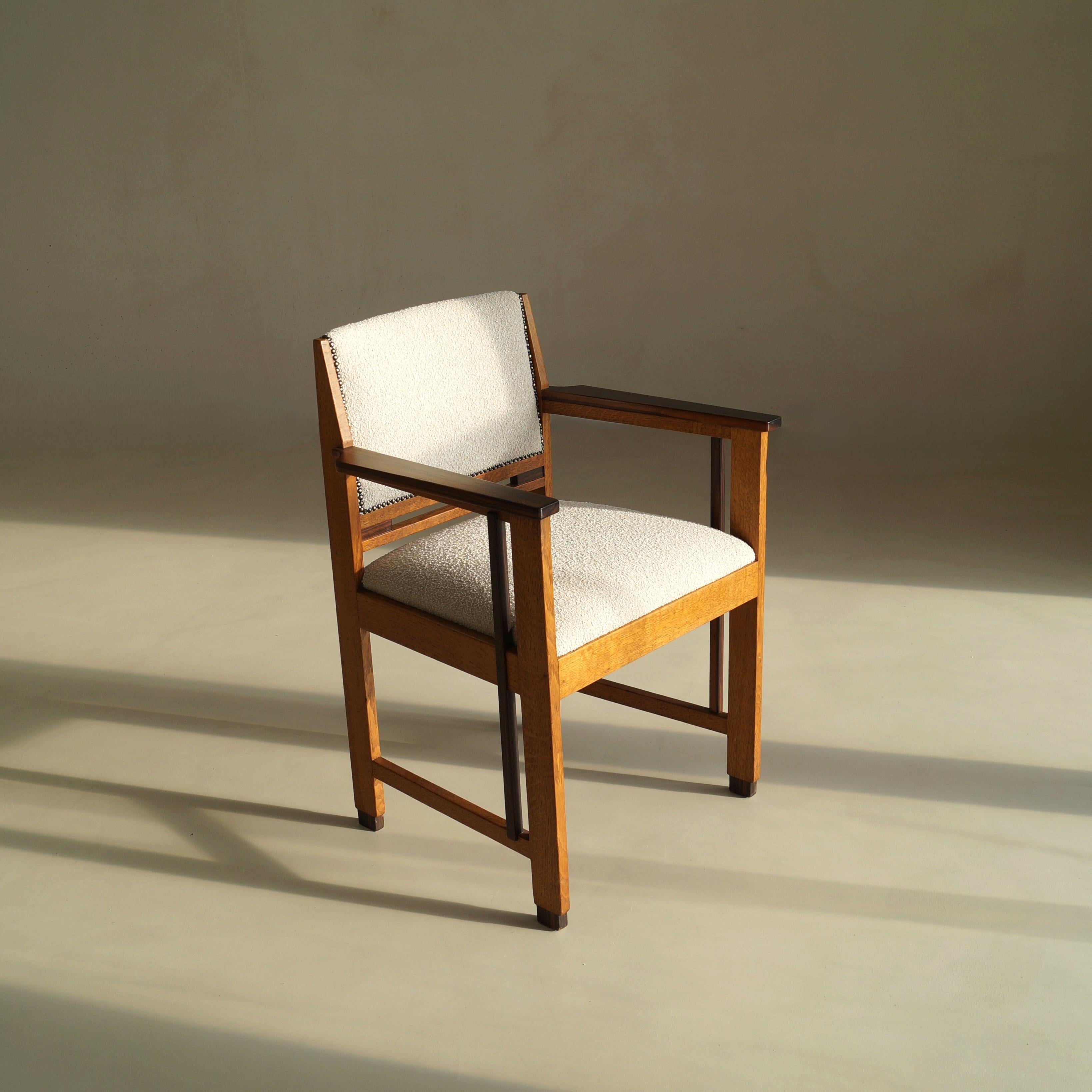 Fauteuil moderniste Art déco néerlandais (école de La Haye), attr. à Anton Lucas, années 1920 en vente 8