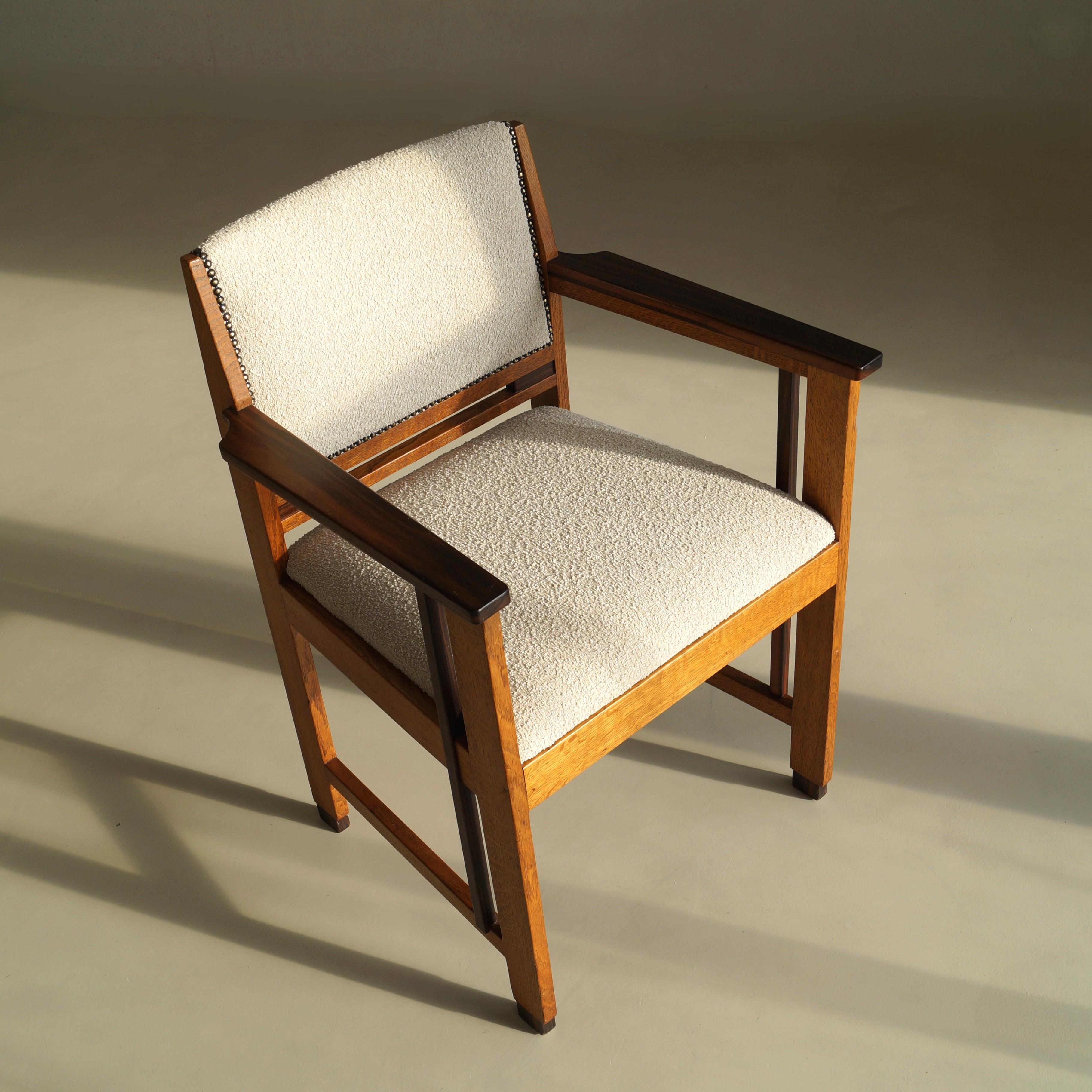 Fauteuil moderniste Art déco néerlandais (école de La Haye), attr. à Anton Lucas, années 1920 en vente 9