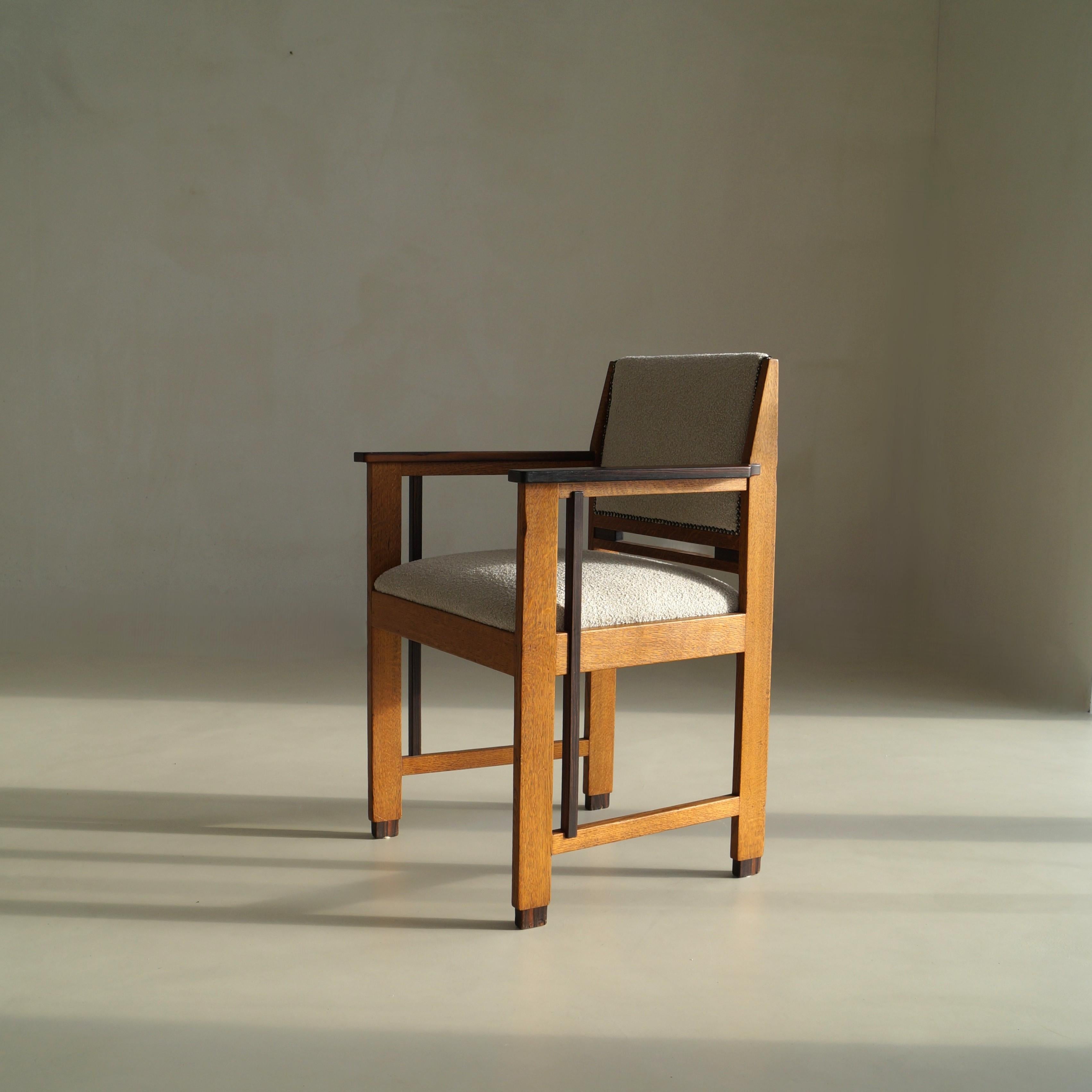 Fauteuil moderniste Art déco néerlandais (école de La Haye), attr. à Anton Lucas, années 1920 en vente 11