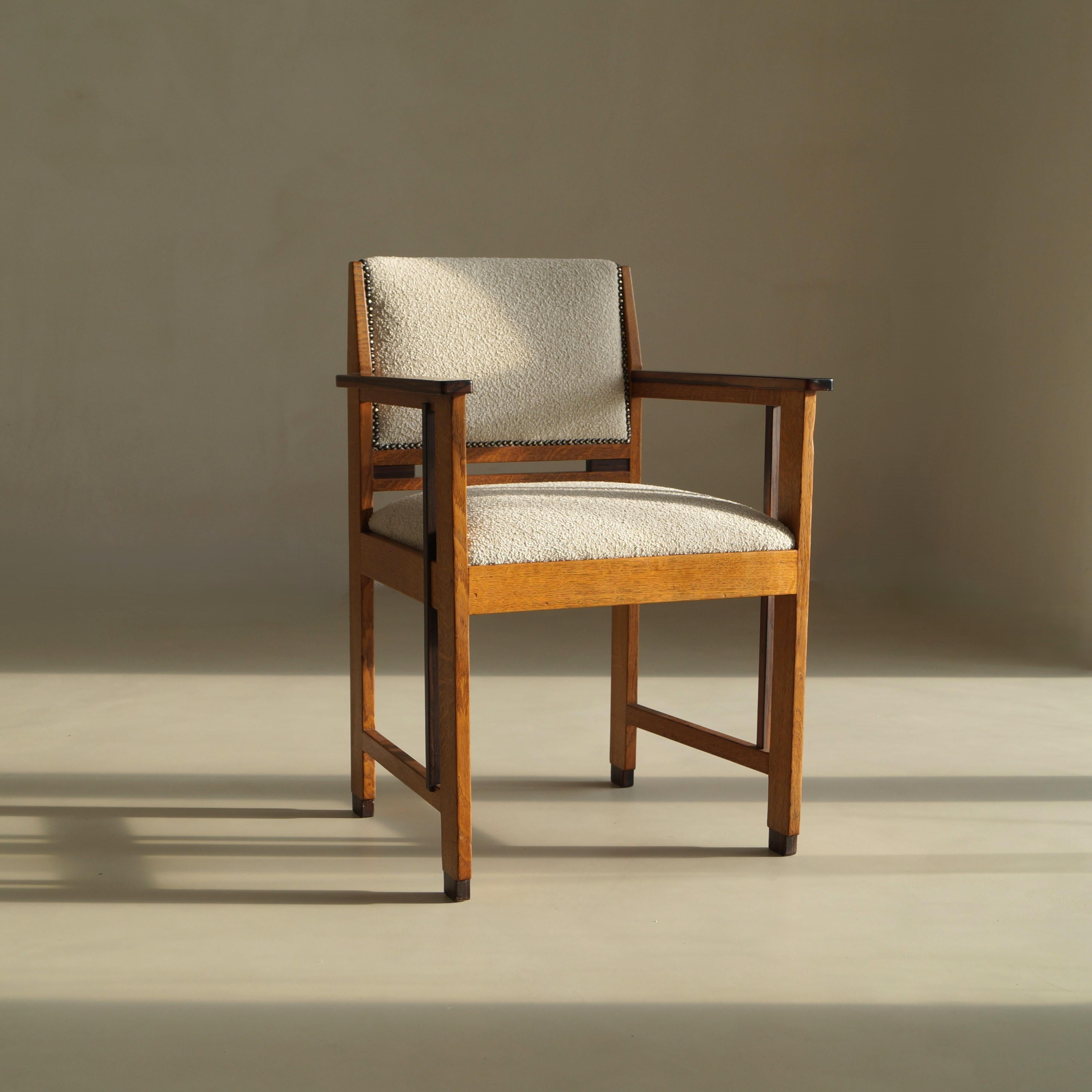 Néerlandais Fauteuil moderniste Art déco néerlandais (école de La Haye), attr. à Anton Lucas, années 1920 en vente