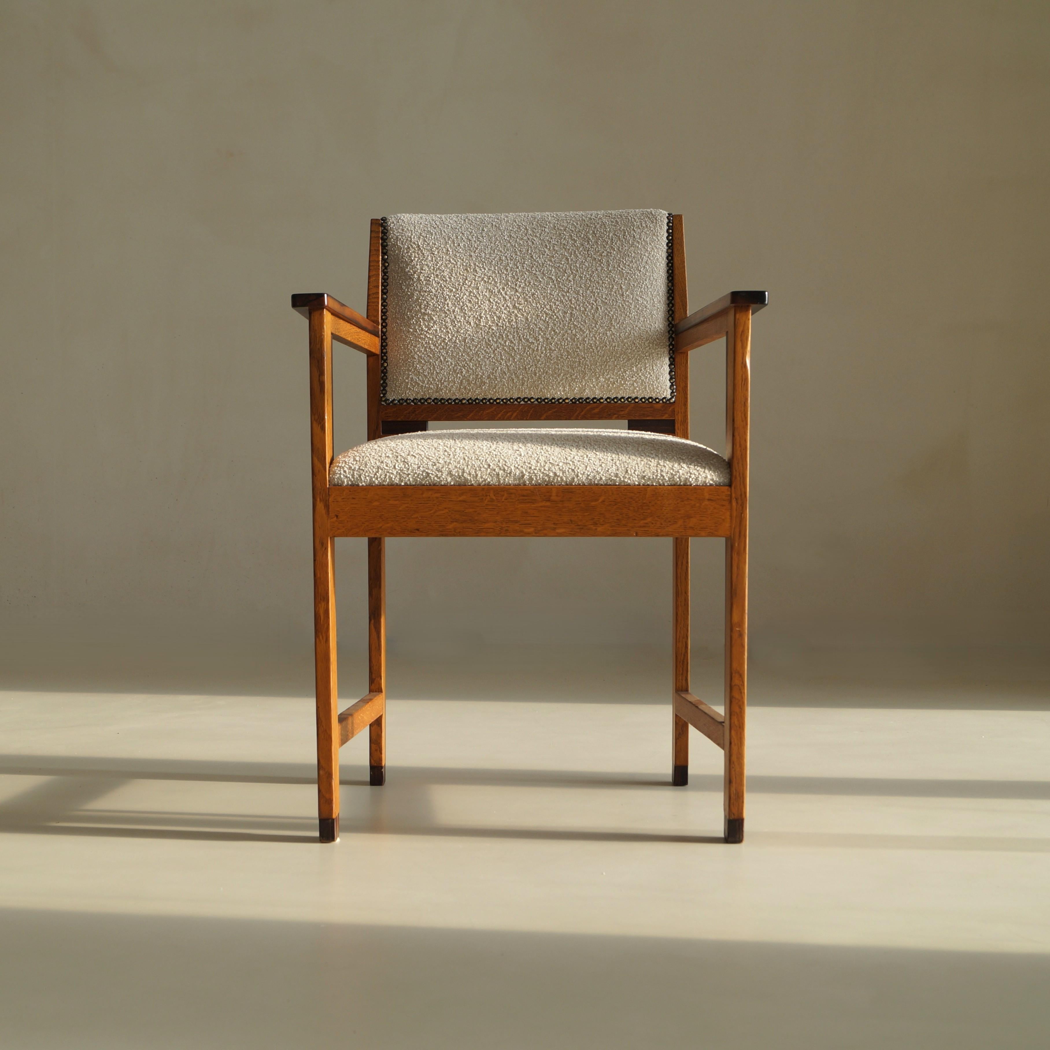 Fait main Fauteuil moderniste Art déco néerlandais (école de La Haye), attr. à Anton Lucas, années 1920 en vente