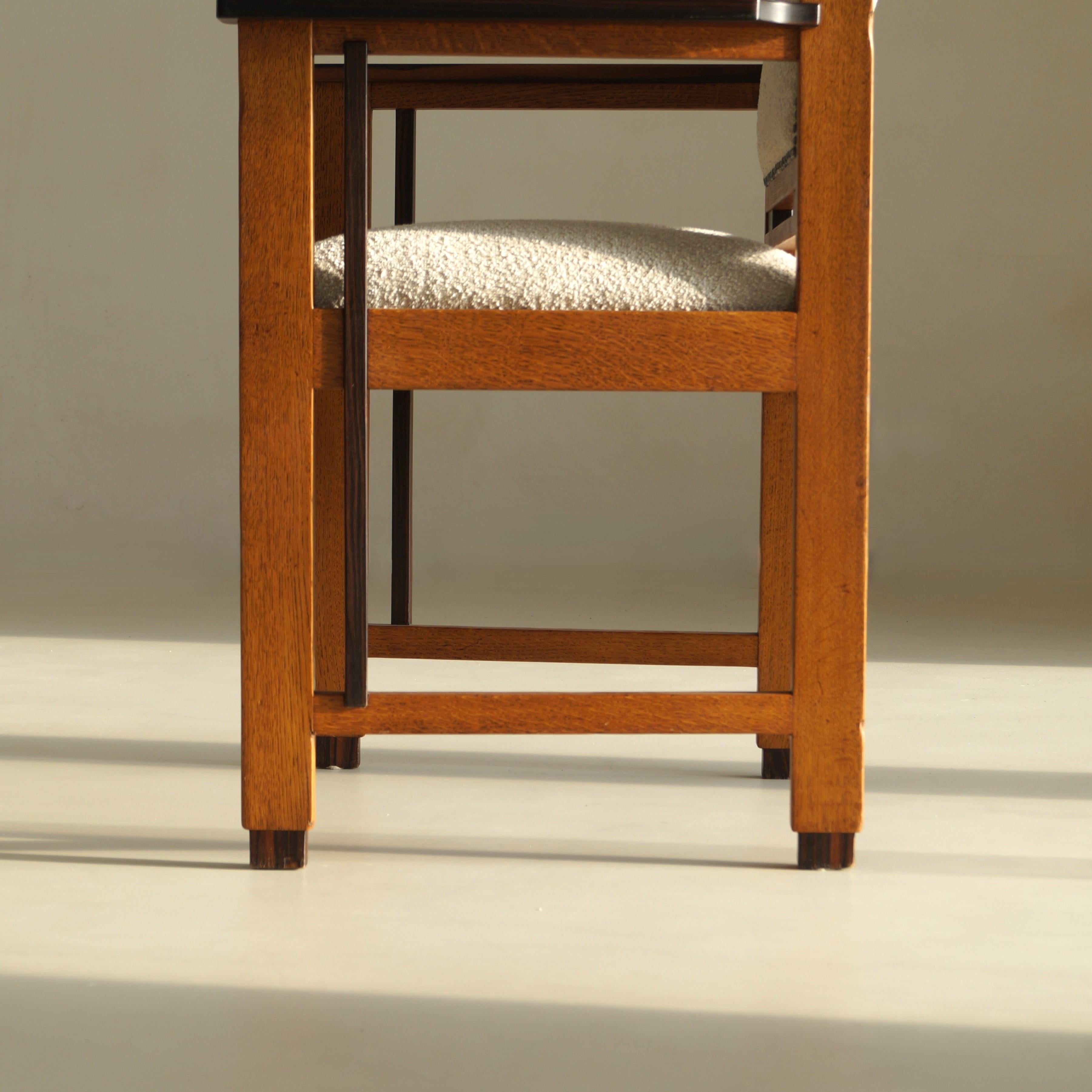 Macassar Fauteuil moderniste Art déco néerlandais (école de La Haye), attr. à Anton Lucas, années 1920 en vente