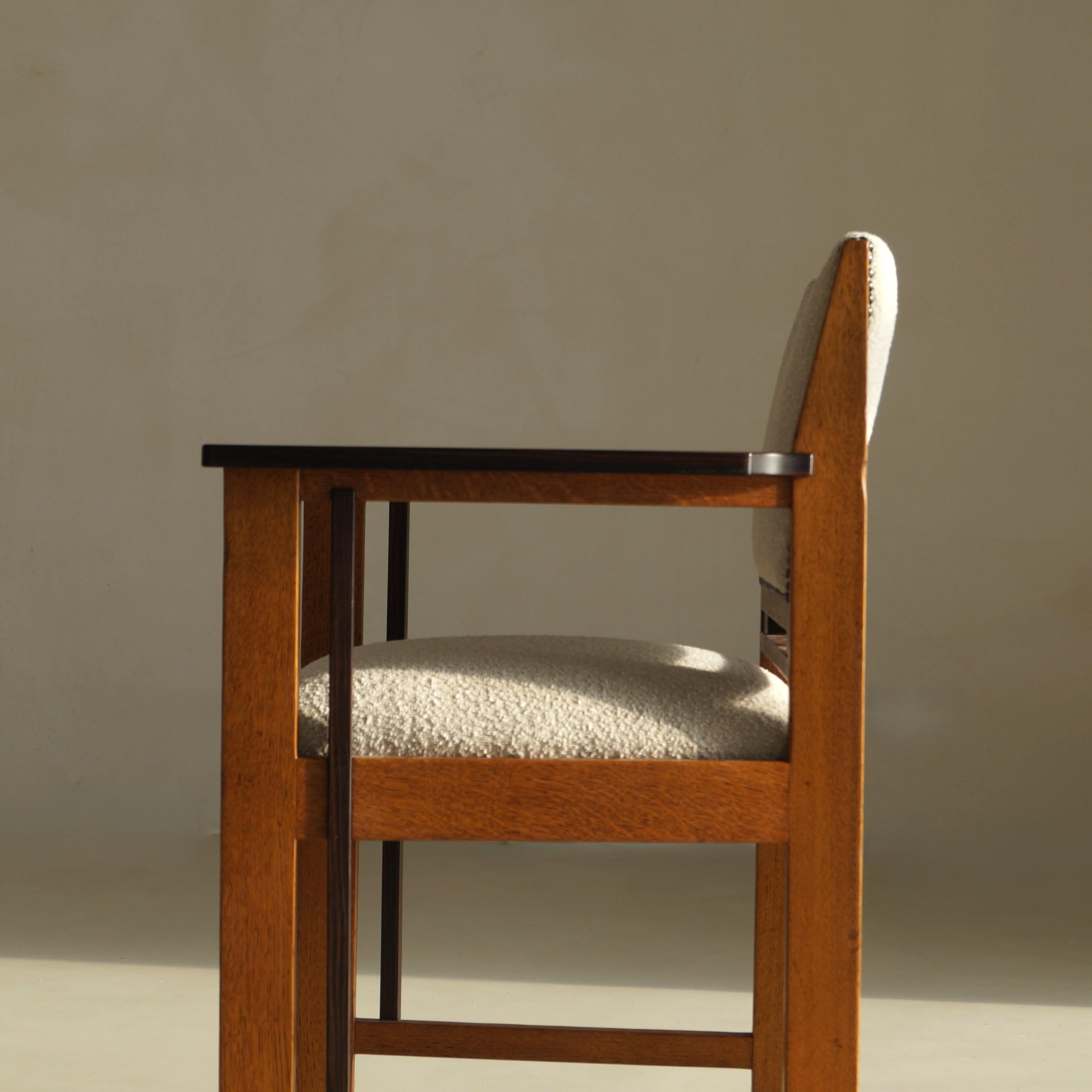 Fauteuil moderniste Art déco néerlandais (école de La Haye), attr. à Anton Lucas, années 1920 en vente 1