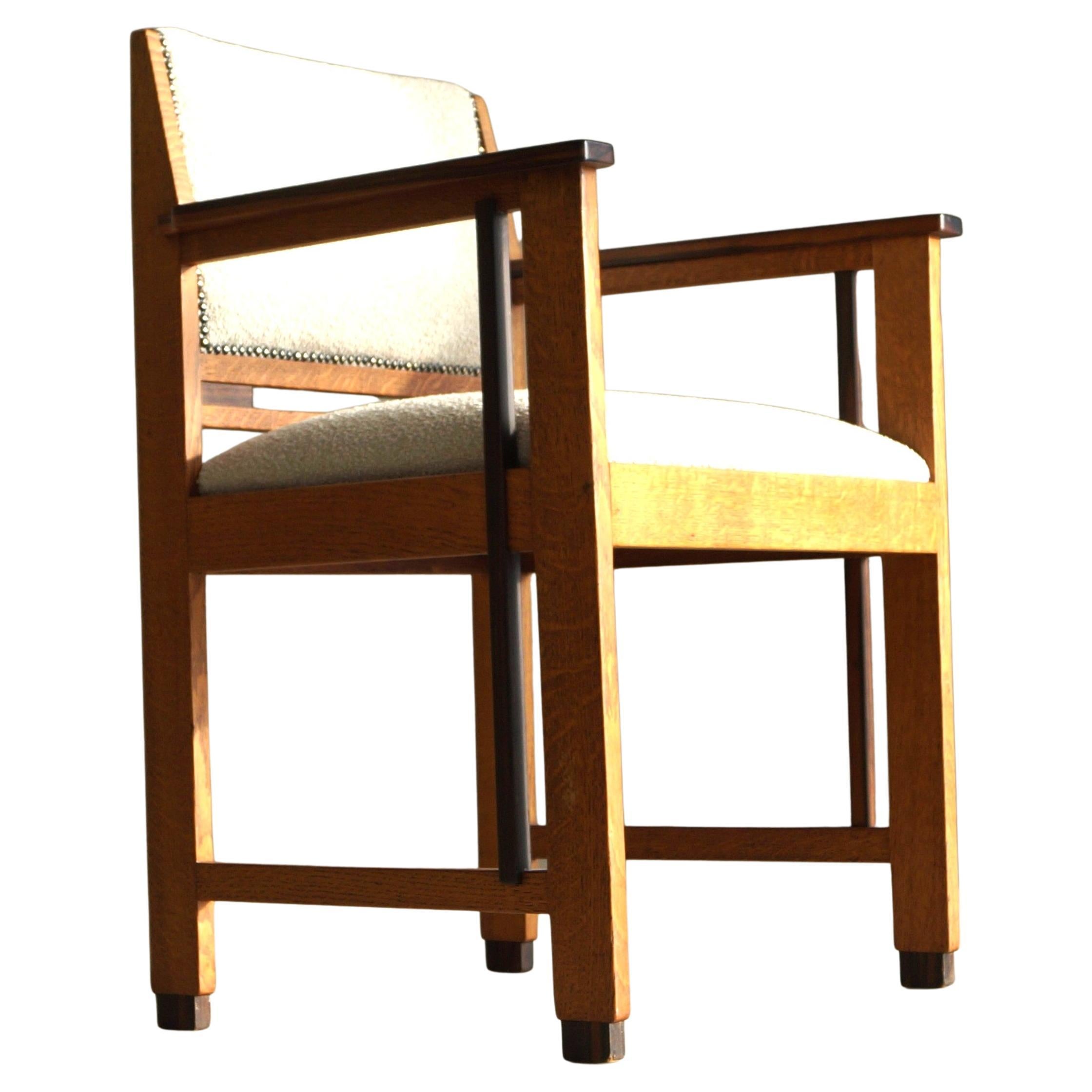 Niederländischer Sessel im Art-déco-Stil (Haager Schule), zugeschrieben Anton Lucas, 1920er Jahre