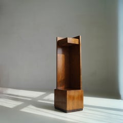 Dutch Art Deco Modernist Hague School Corner Pedestal, 1920s