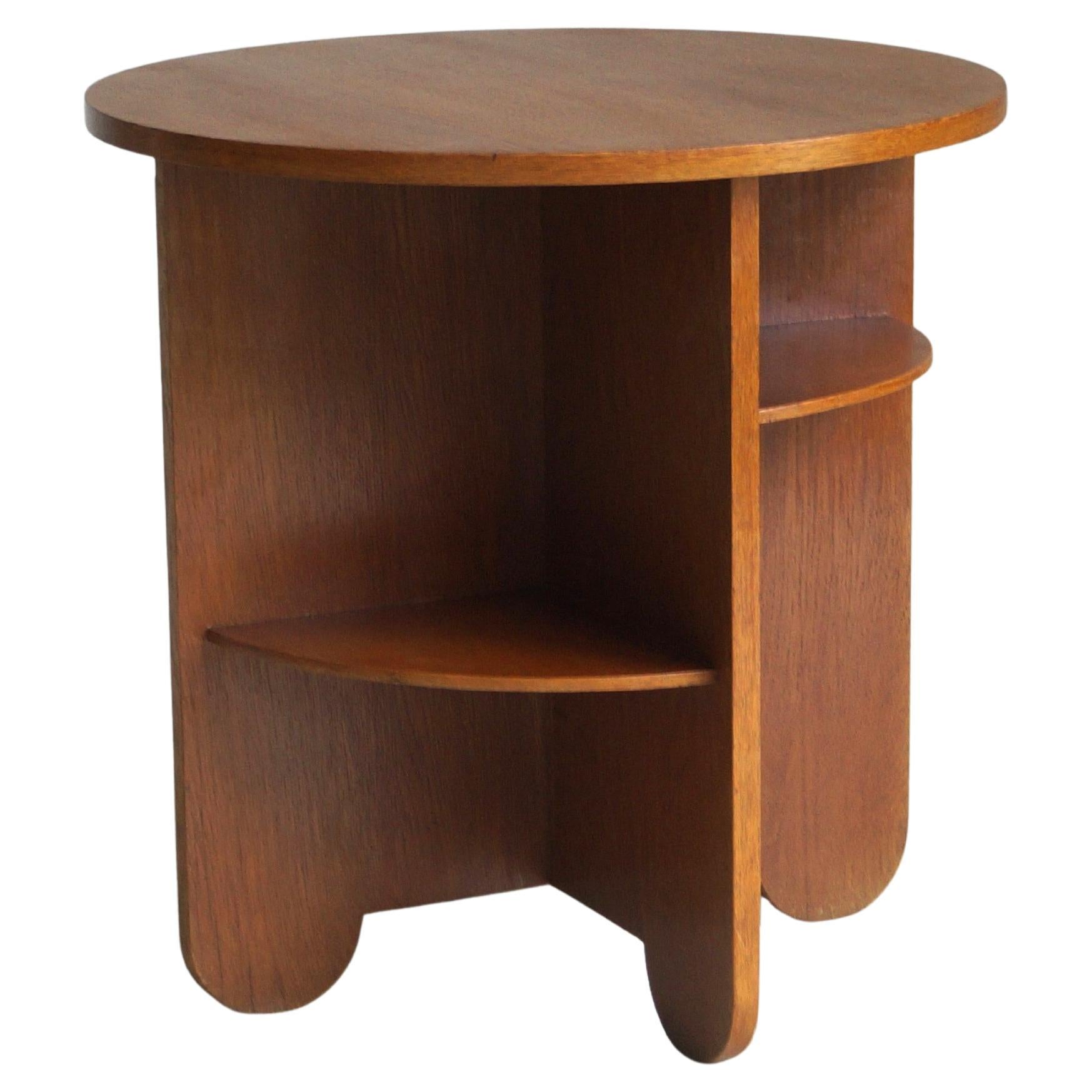 Dutch Art Deco modernist occasional table attr. to Cor Alons, marked C. den Boer