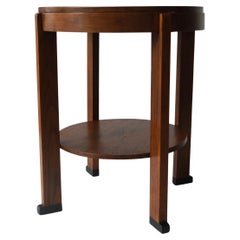 Dutch Art Deco Modernist occasional table in oak, 1920s