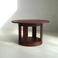Dutch Art Deco Modernist Round Coffee Table, 1930s