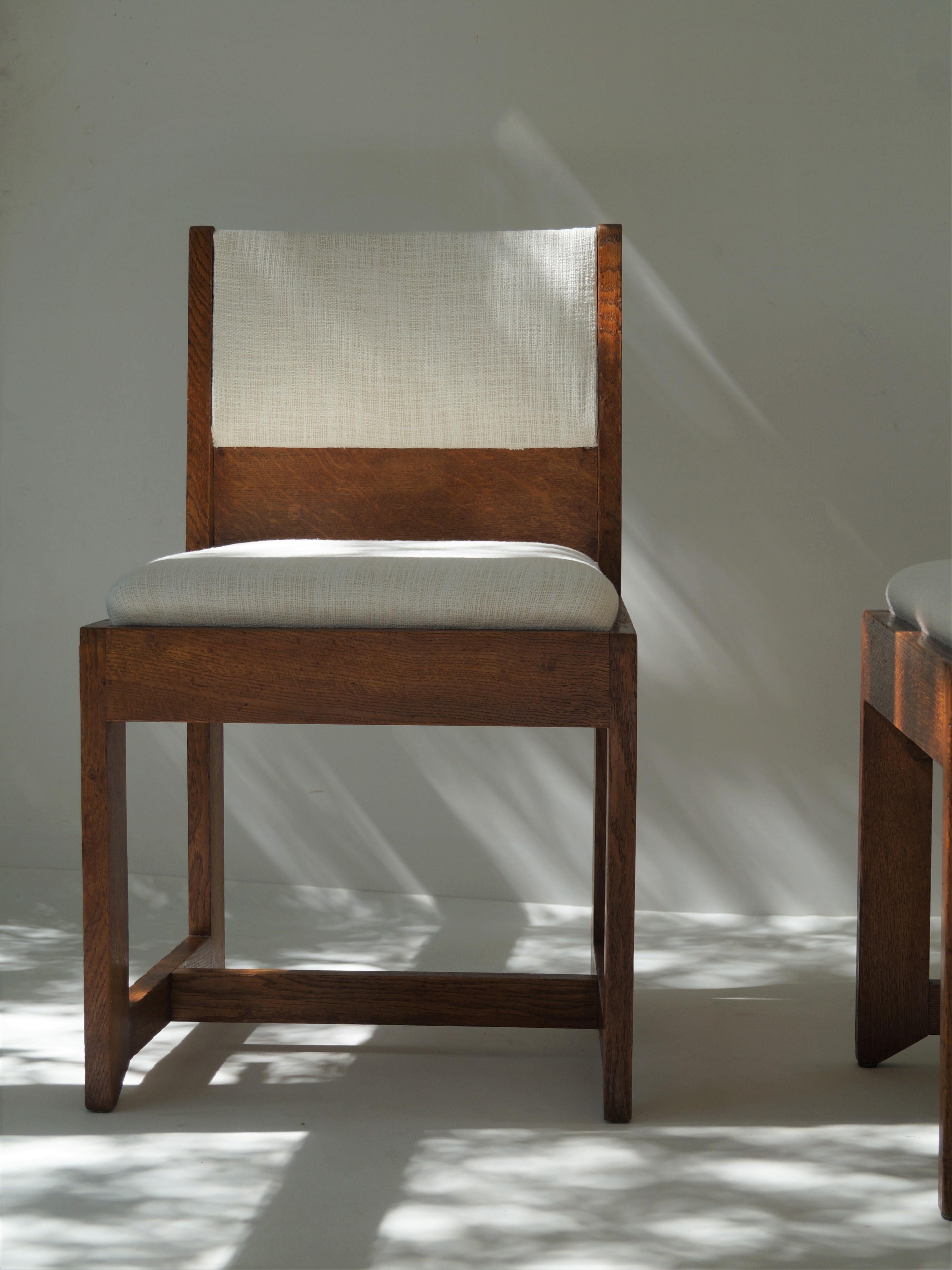 Ensemble de chaises Art Déco moderniste néerlandais par H. Wouda pour Pander, 1924 en vente 4