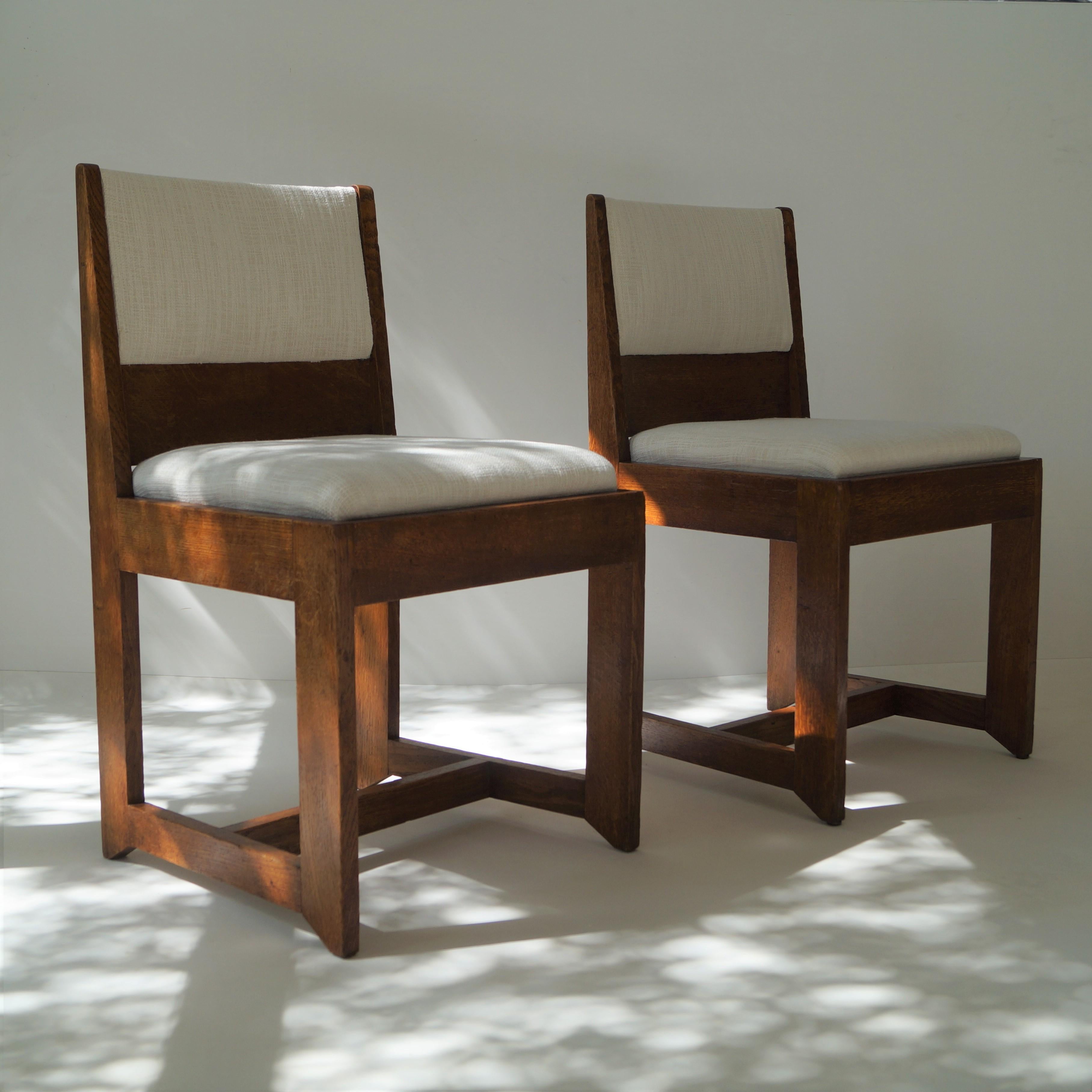 Ensemble de chaises Art Déco moderniste néerlandais par H. Wouda pour Pander, 1924 en vente 5