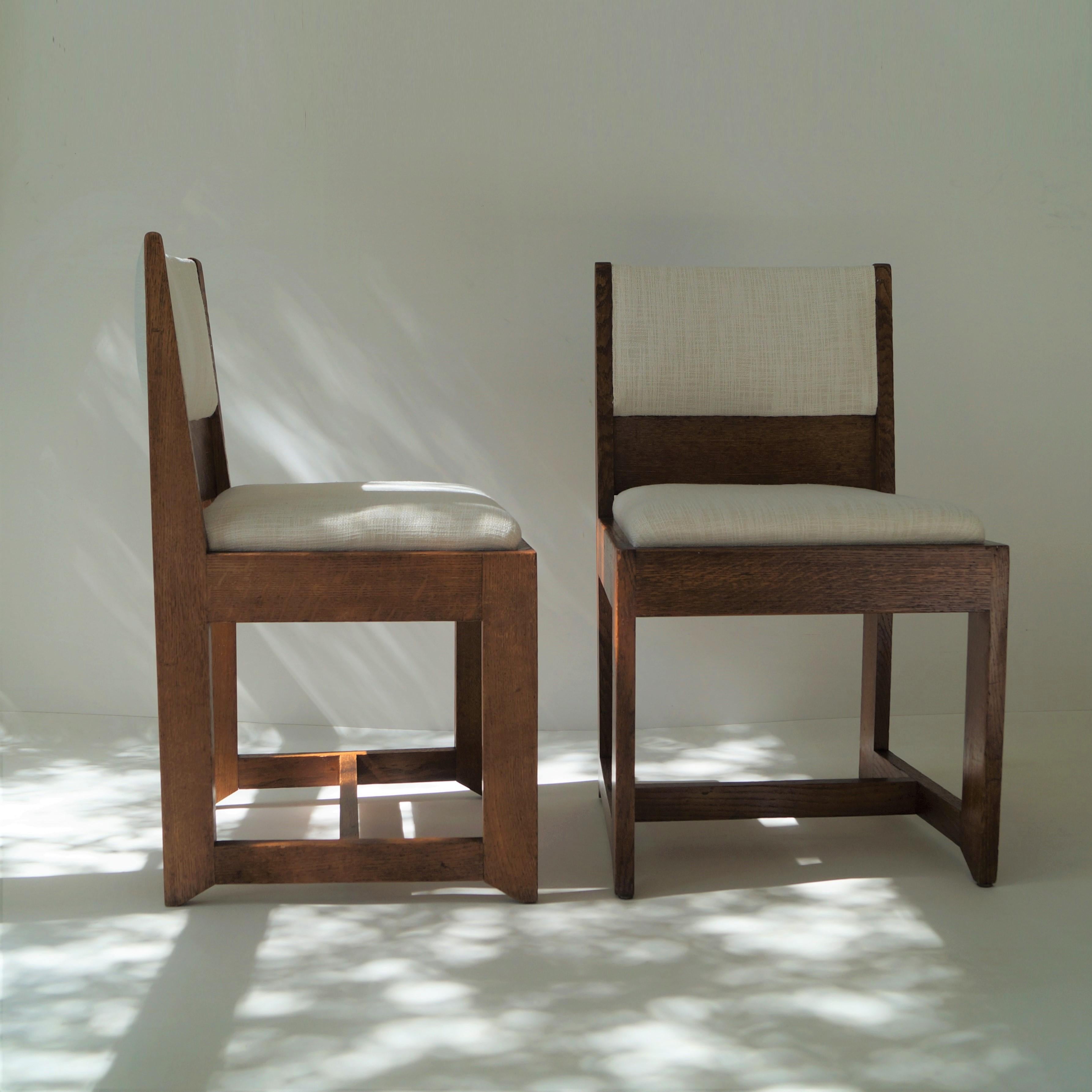Dutch Art Deco Modernist set of chairs by H. Wouda for Pander, 1924 For Sale 9