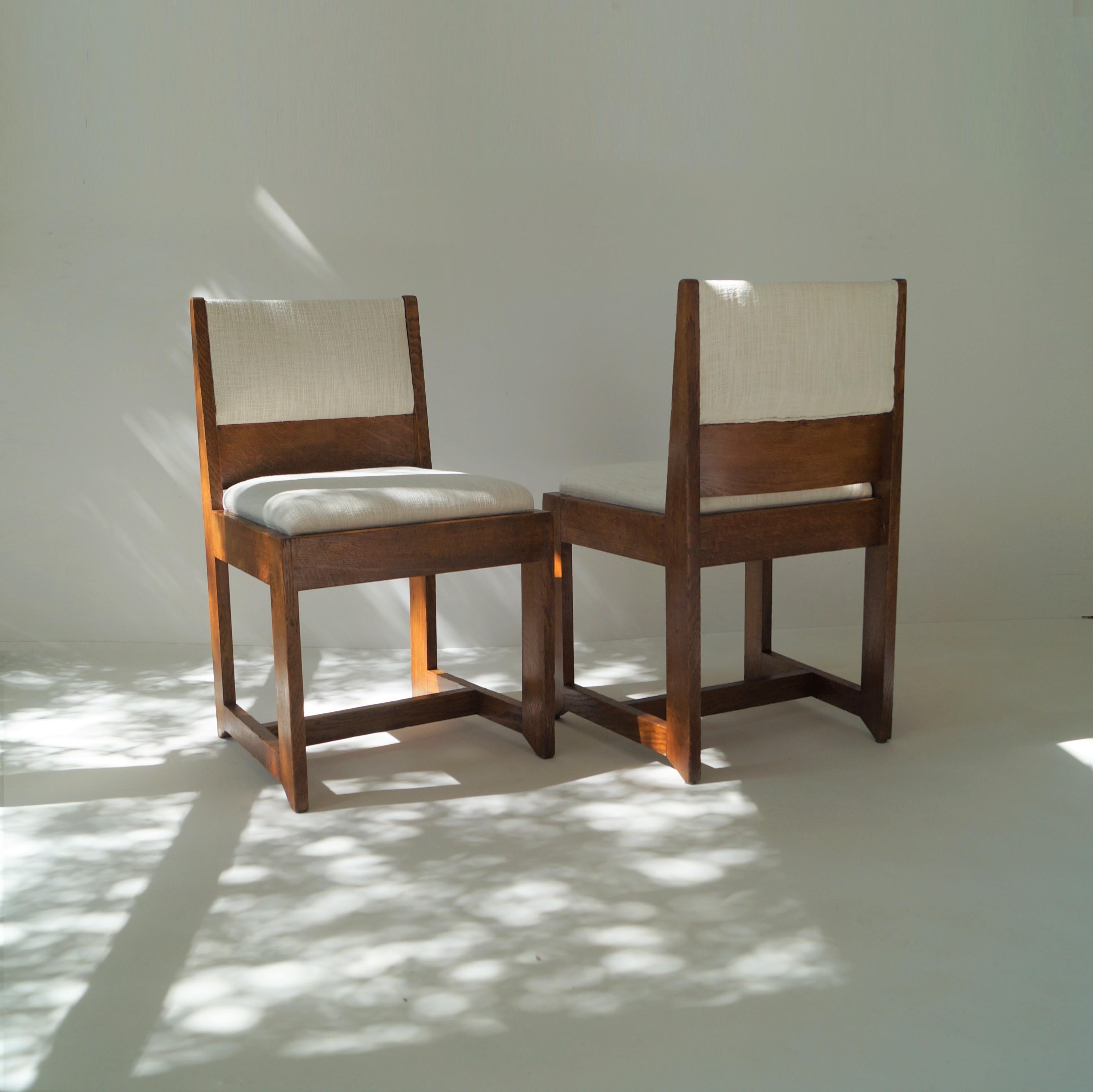 Ensemble de chaises Art Déco moderniste néerlandais par H. Wouda pour Pander, 1924 en vente 8