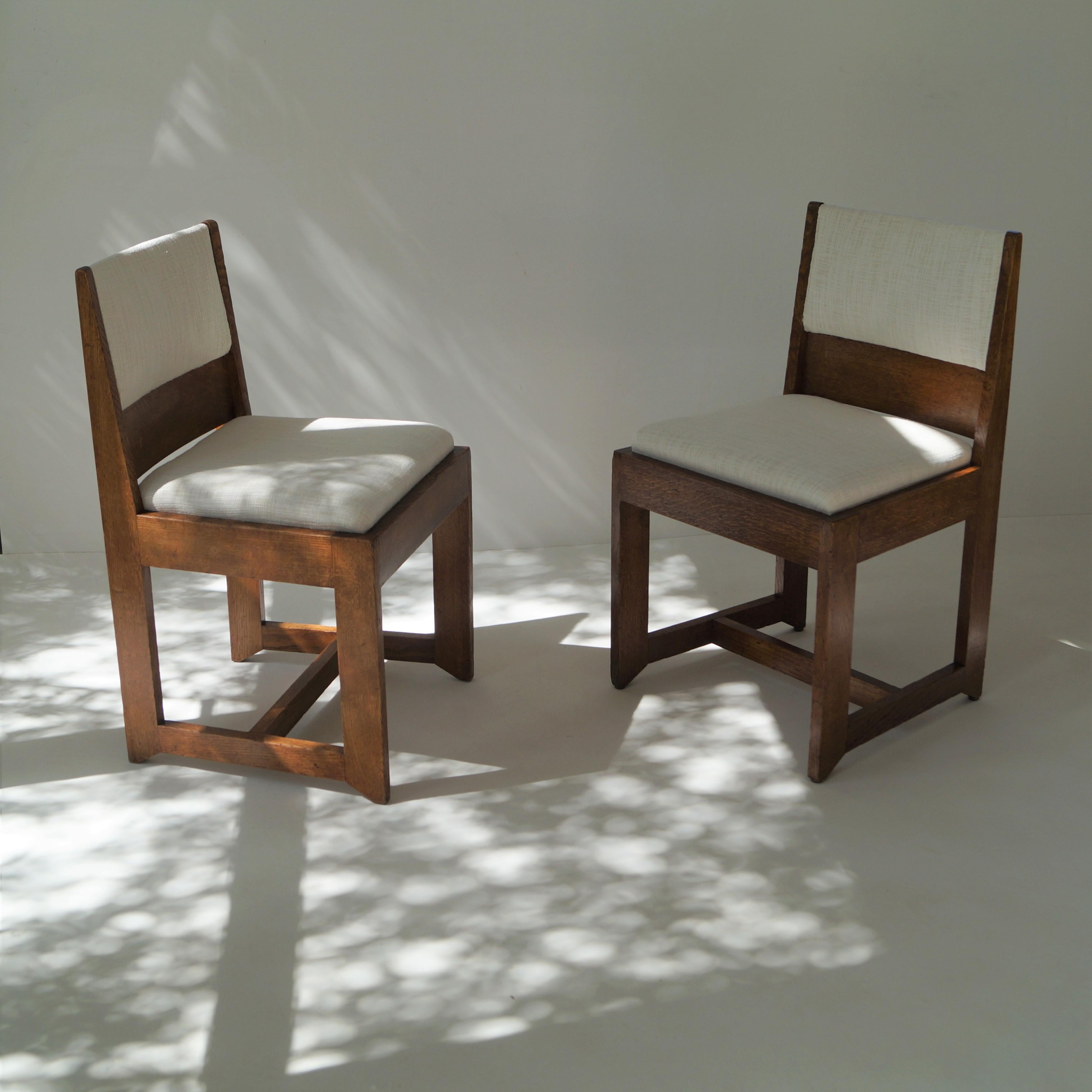 Dutch Art Deco Modernist set of chairs by H. Wouda for Pander, 1924 In Good Condition For Sale In EVERDINGEN, NL