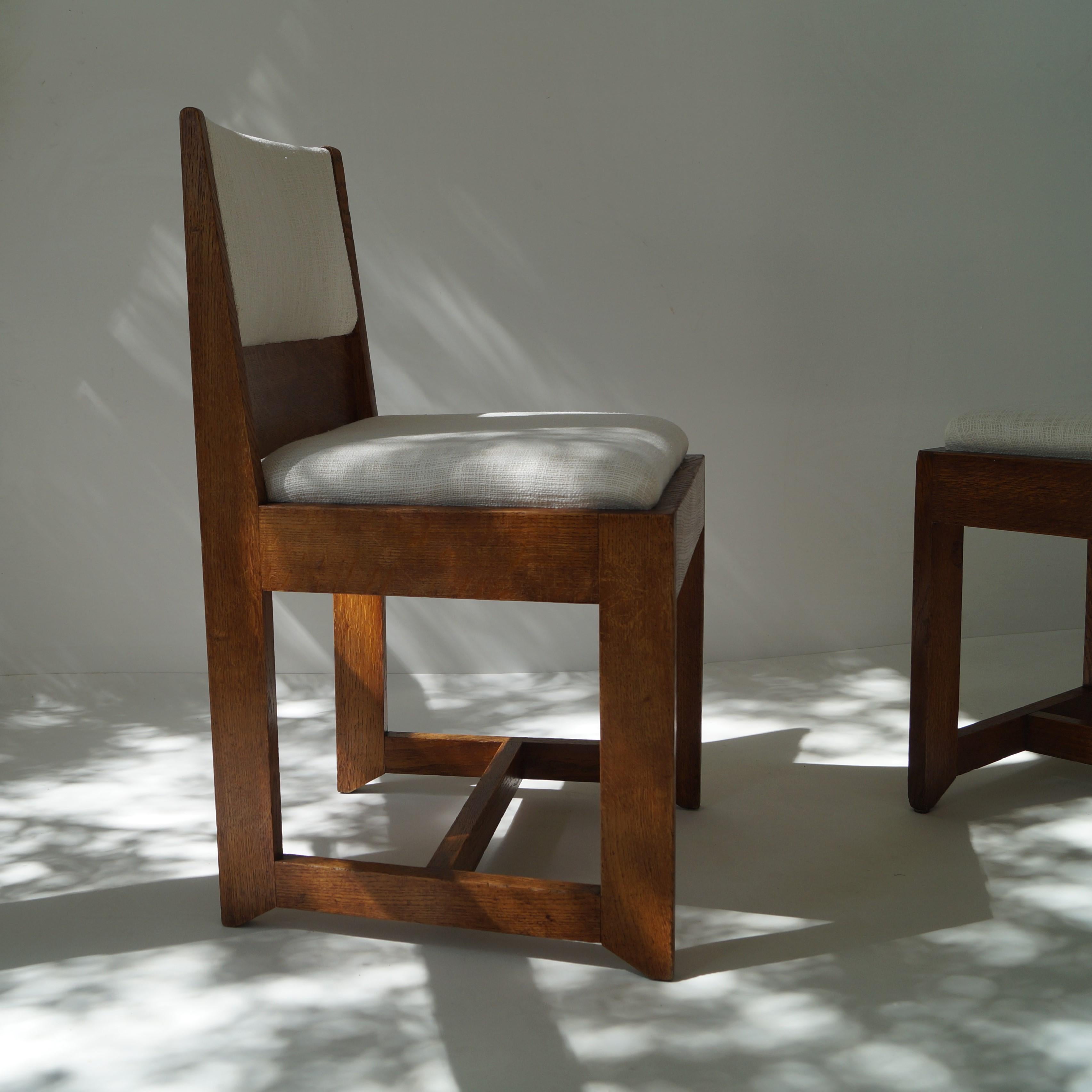 Early 20th Century Dutch Art Deco Modernist set of chairs by H. Wouda for Pander, 1924 For Sale
